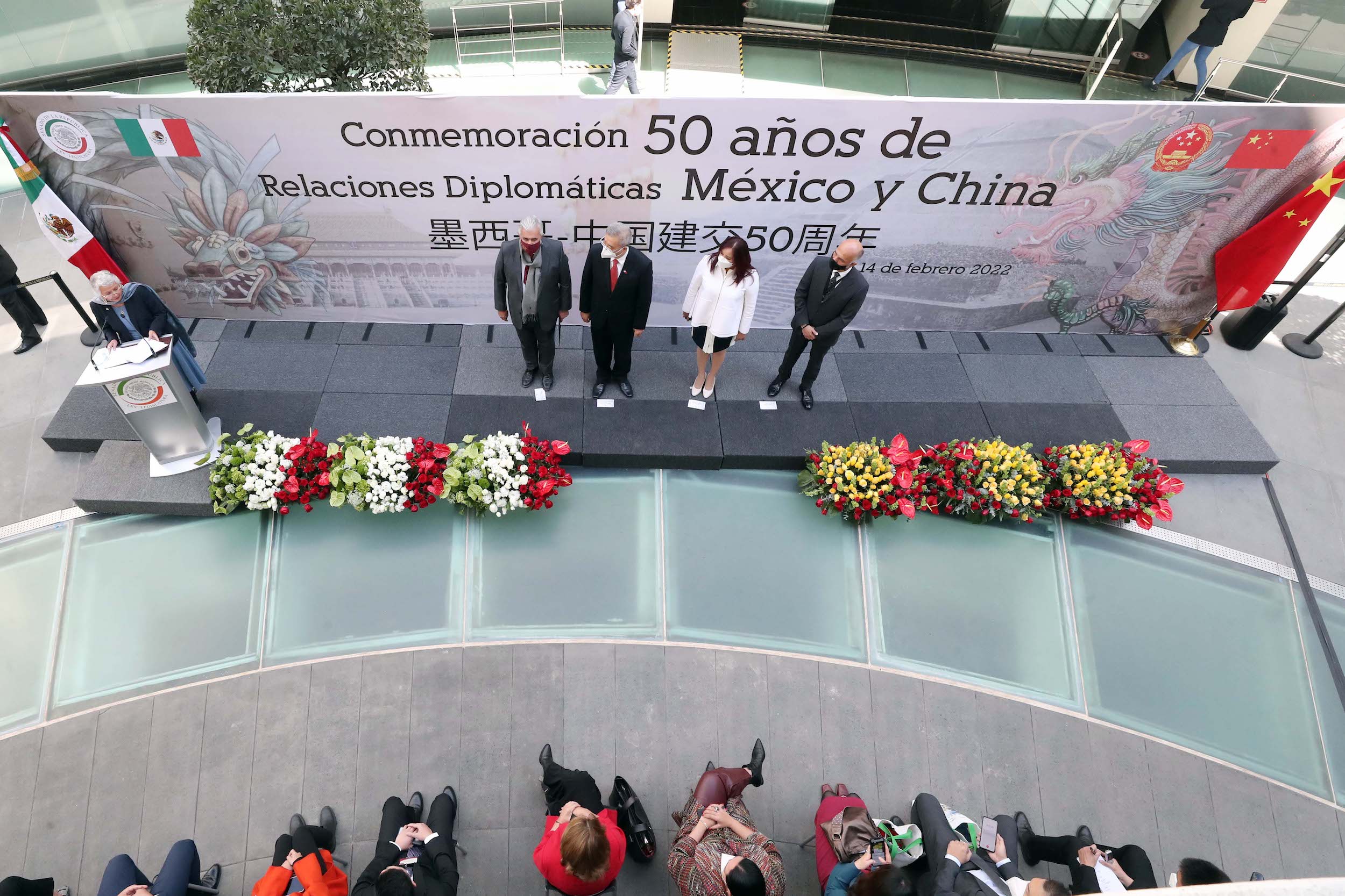 conmemoracioin de los 50 anos de relaciones diplomaiticas entre Meixico y China