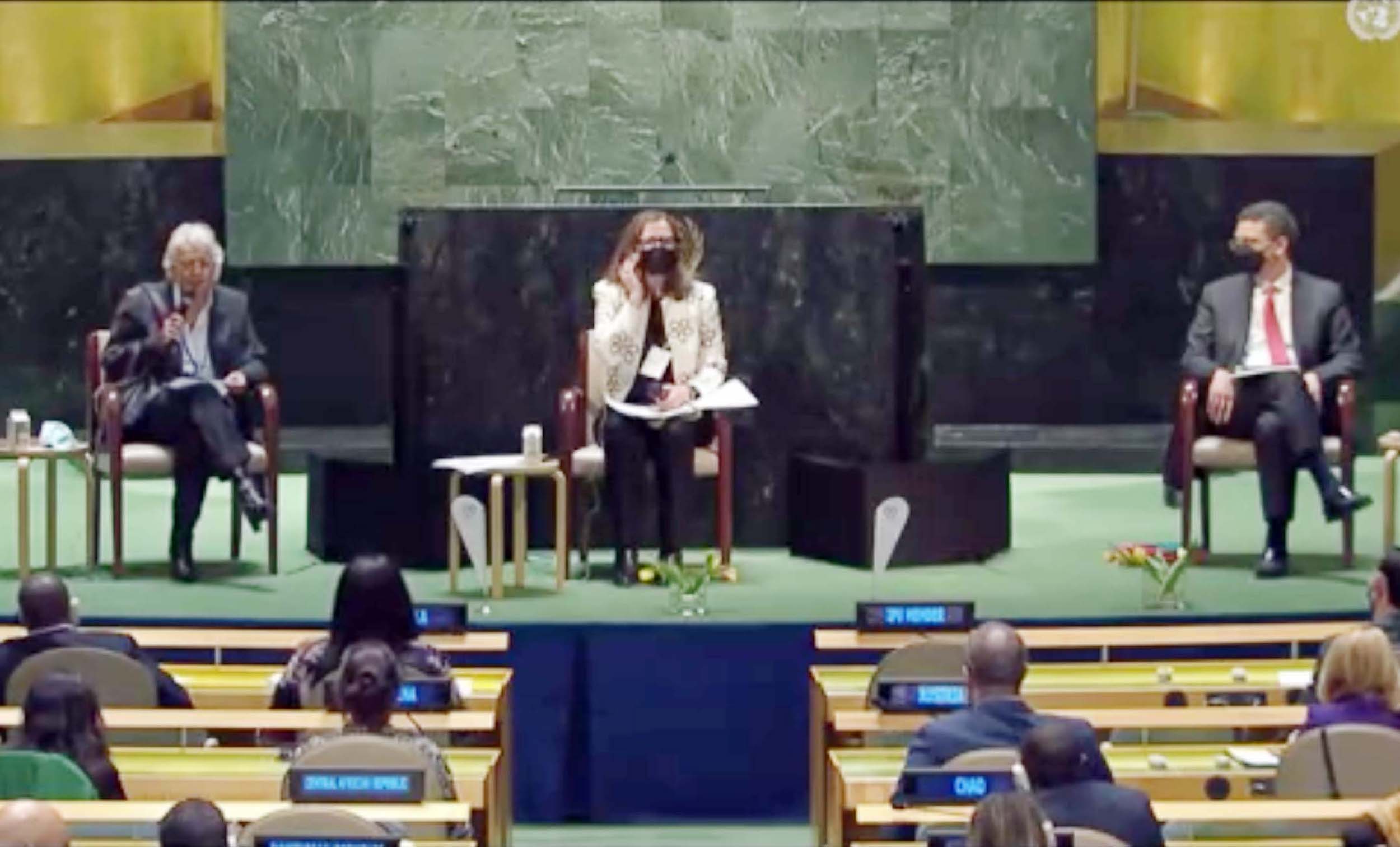 Sen Olga Sainchez Cordero en la Audiencia Parlamentaria Anual de la UIP