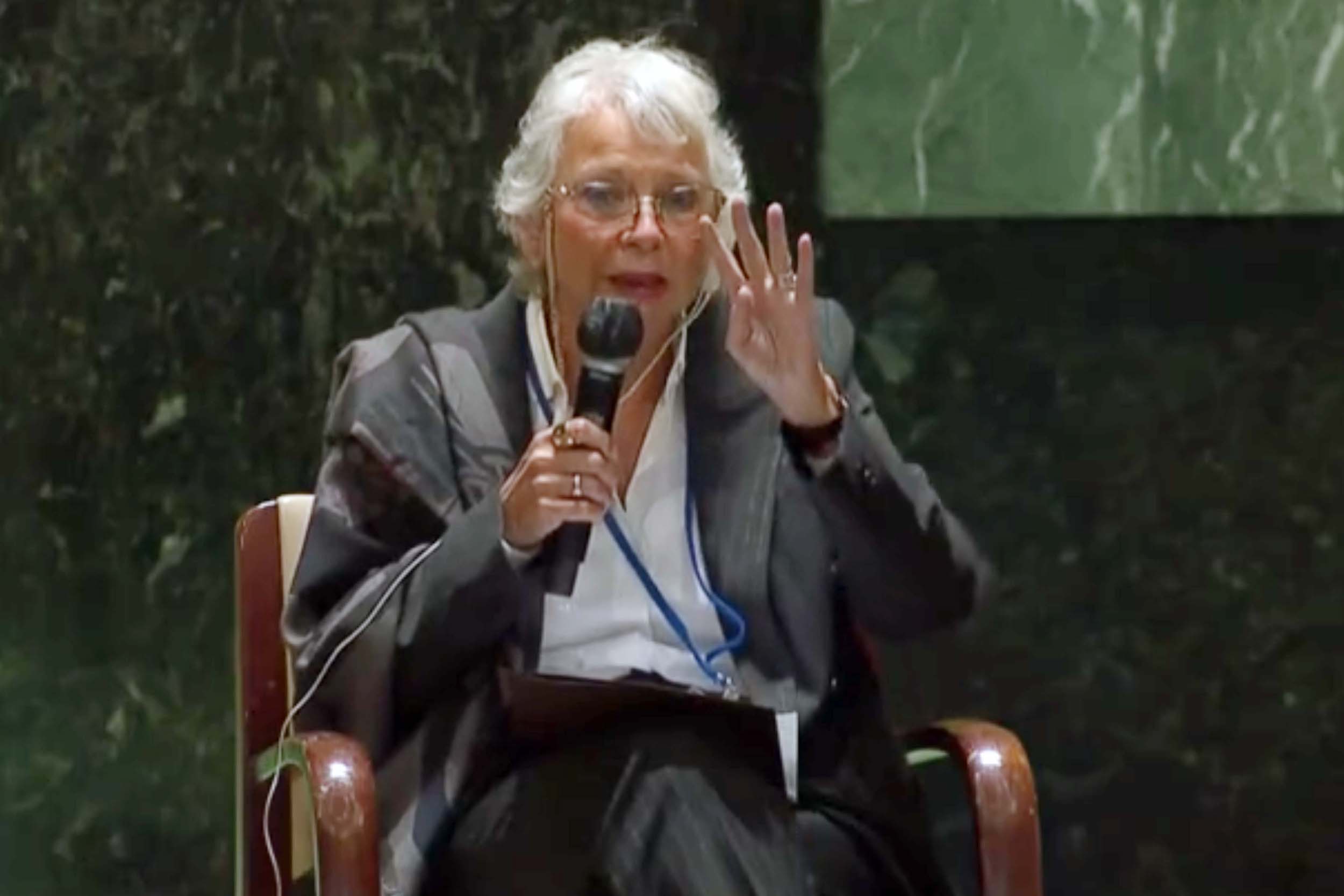Sen Olga Sainchez Cordero en la Audiencia Parlamentaria Anual de la UIP
