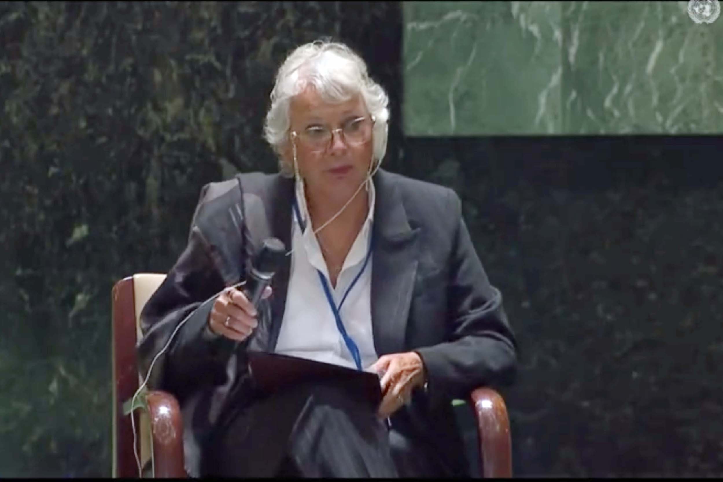 Sen Olga Sainchez Cordero en la Audiencia Parlamentaria Anual de la UIP