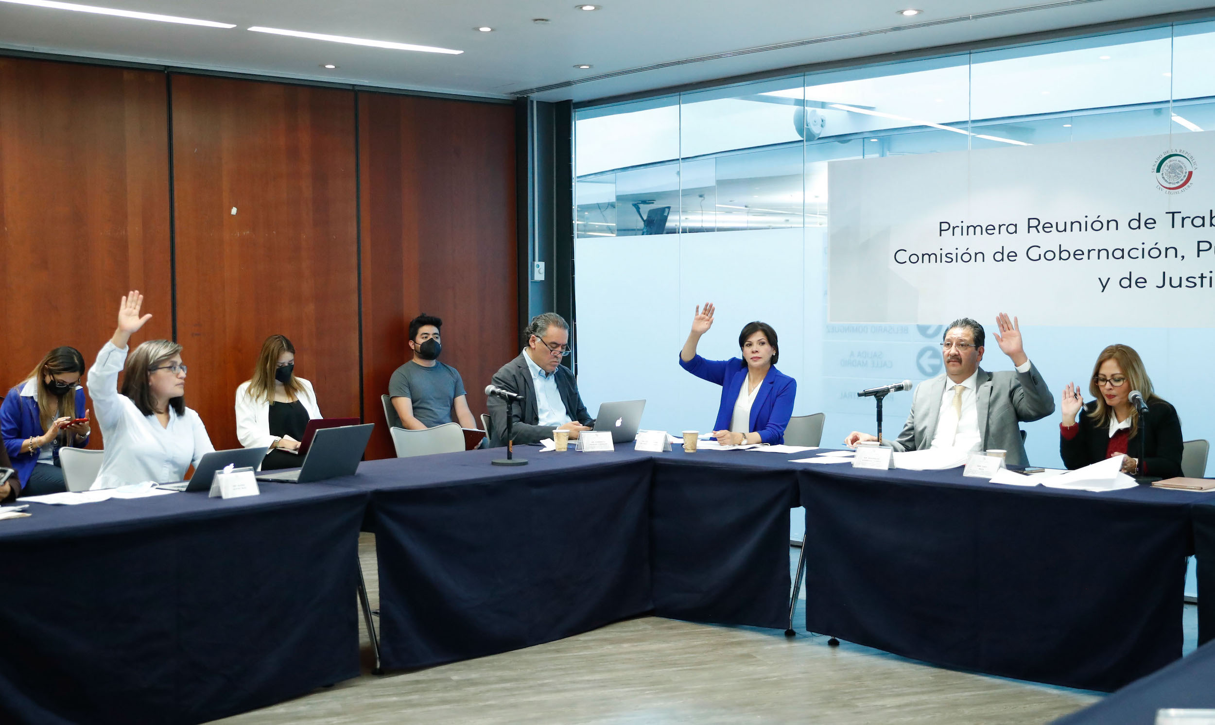 Reunioin de la Primera Comisioin de la Permanente de Gobernacioin Puntos Constitucionales y de Justicia-