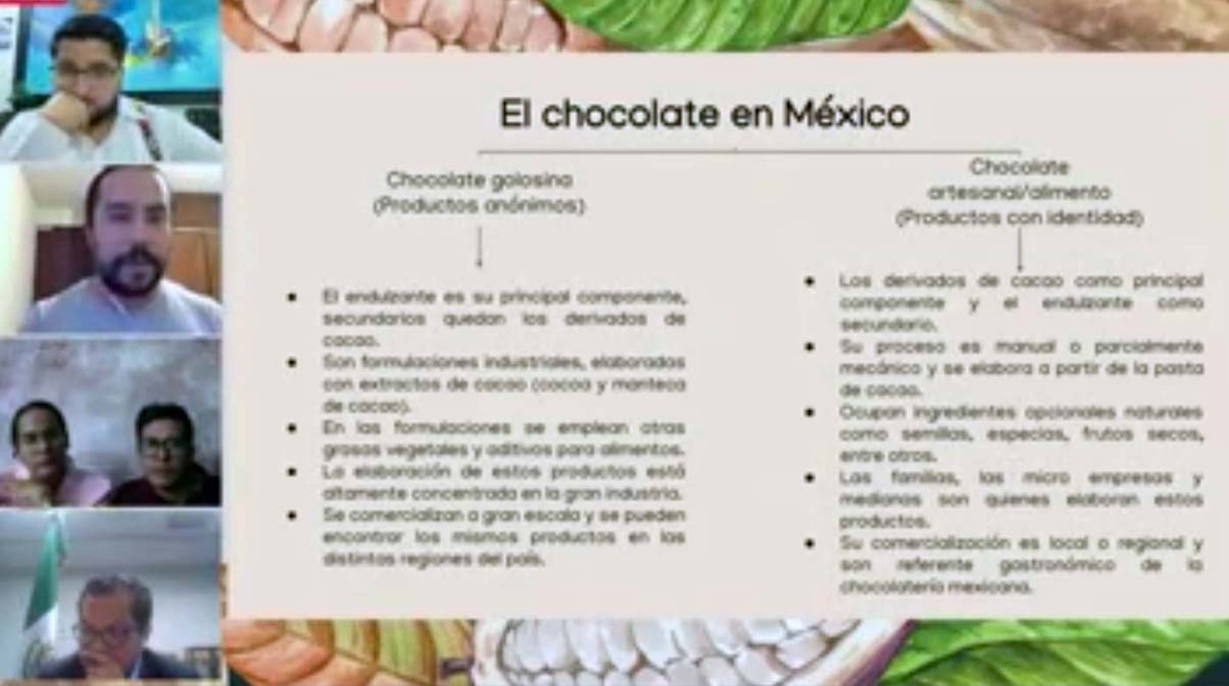Foro Situacioin del cacao y chocolate en Meixico y su importancia en el relevo generacional
