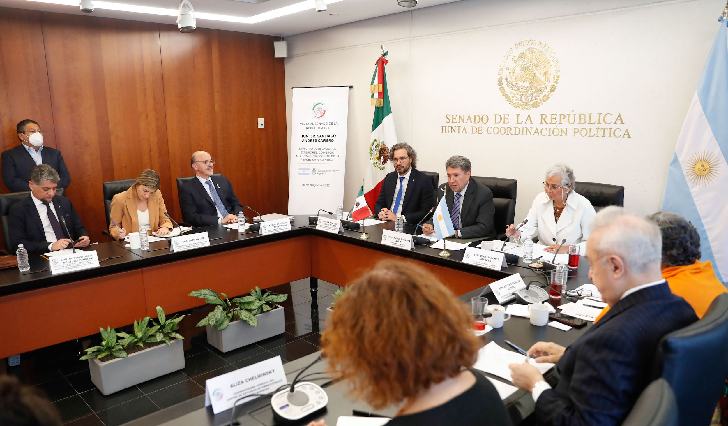 Visita del Ministro de Rel Ext de la Republica de Argentina-