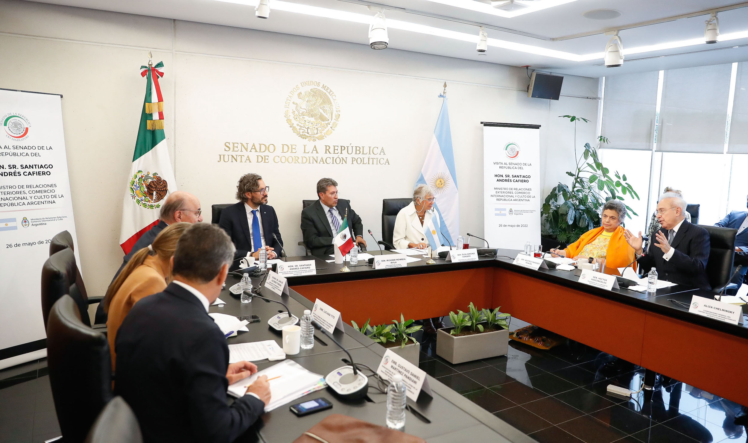 Visita del Ministro de Rel Ext de la Republica de Argentina-