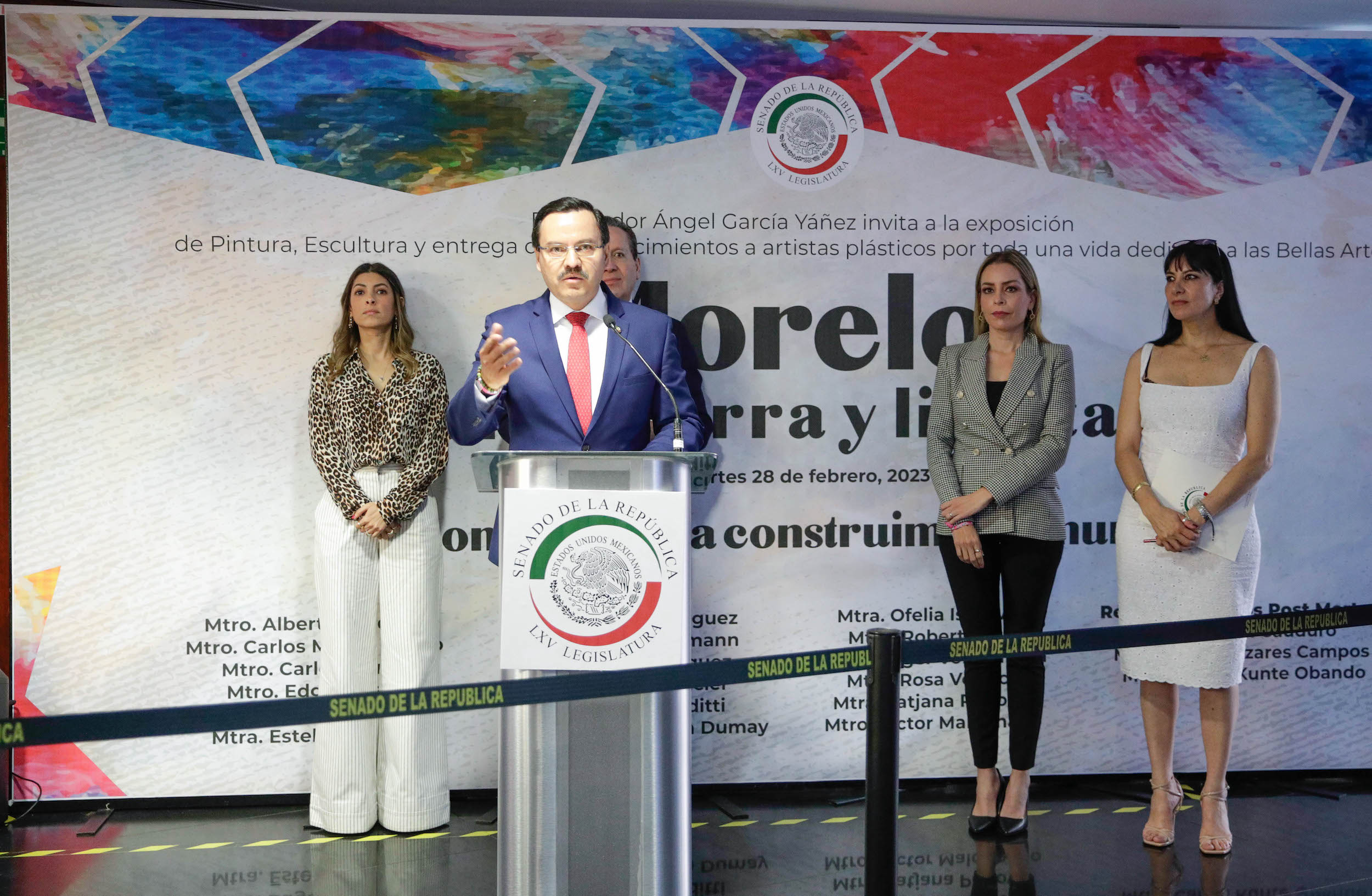 Inauguracioin de la exposicioin Morelos tierra arte y libertad-