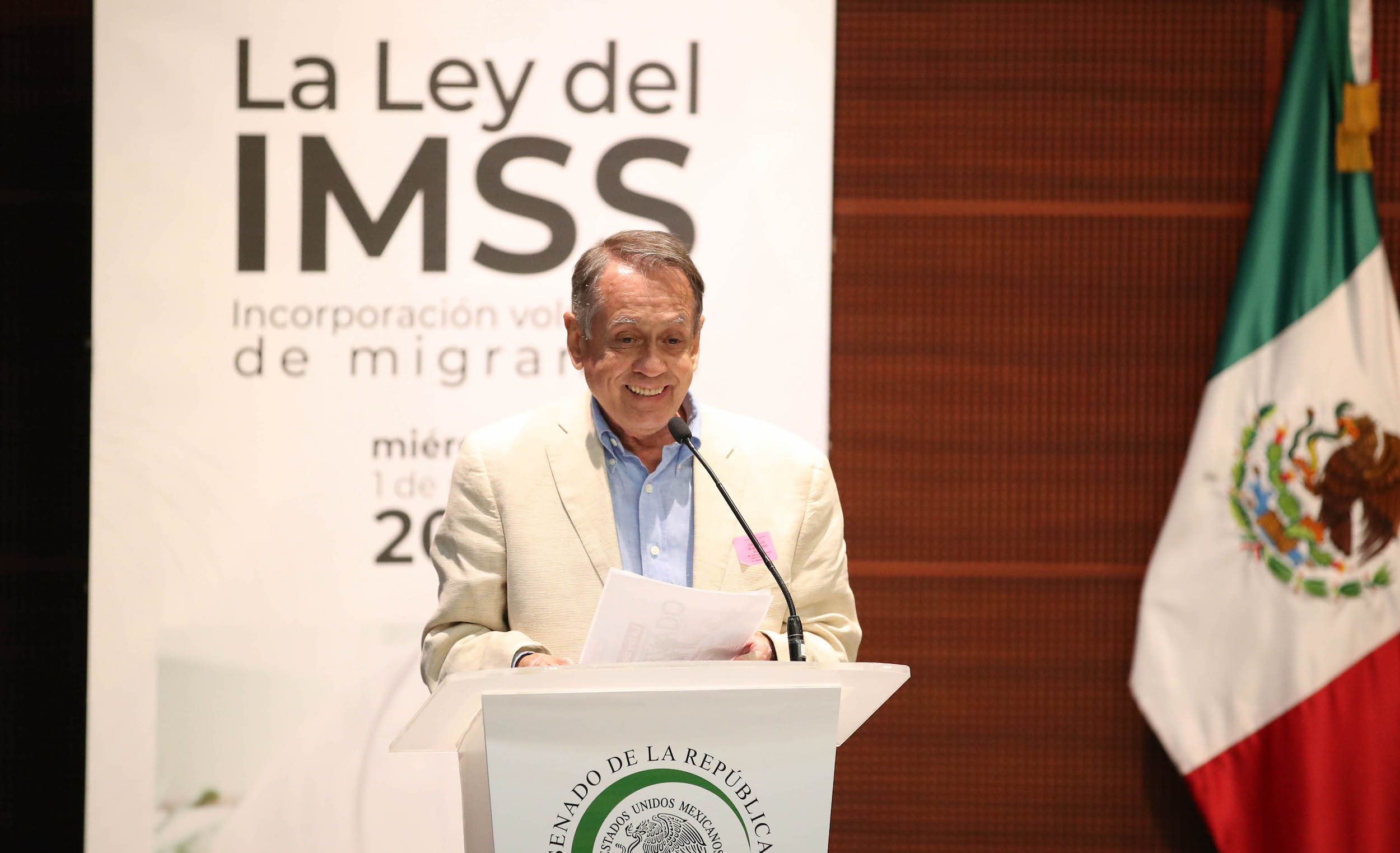 Evento La Ley del IMSS incorporacioin voluntaria de migrantes-