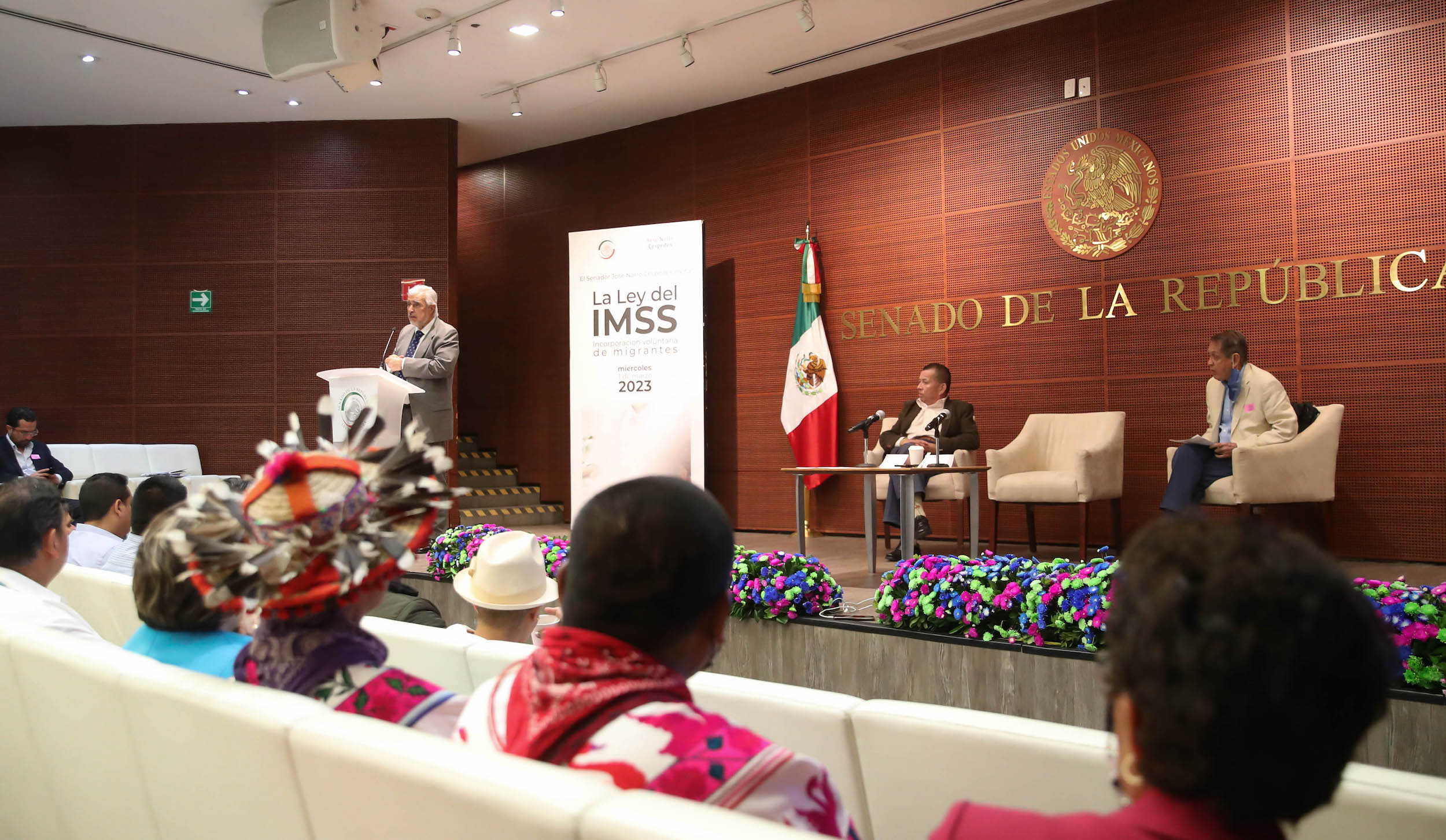 Evento La Ley del IMSS incorporacioin voluntaria de migrantes-