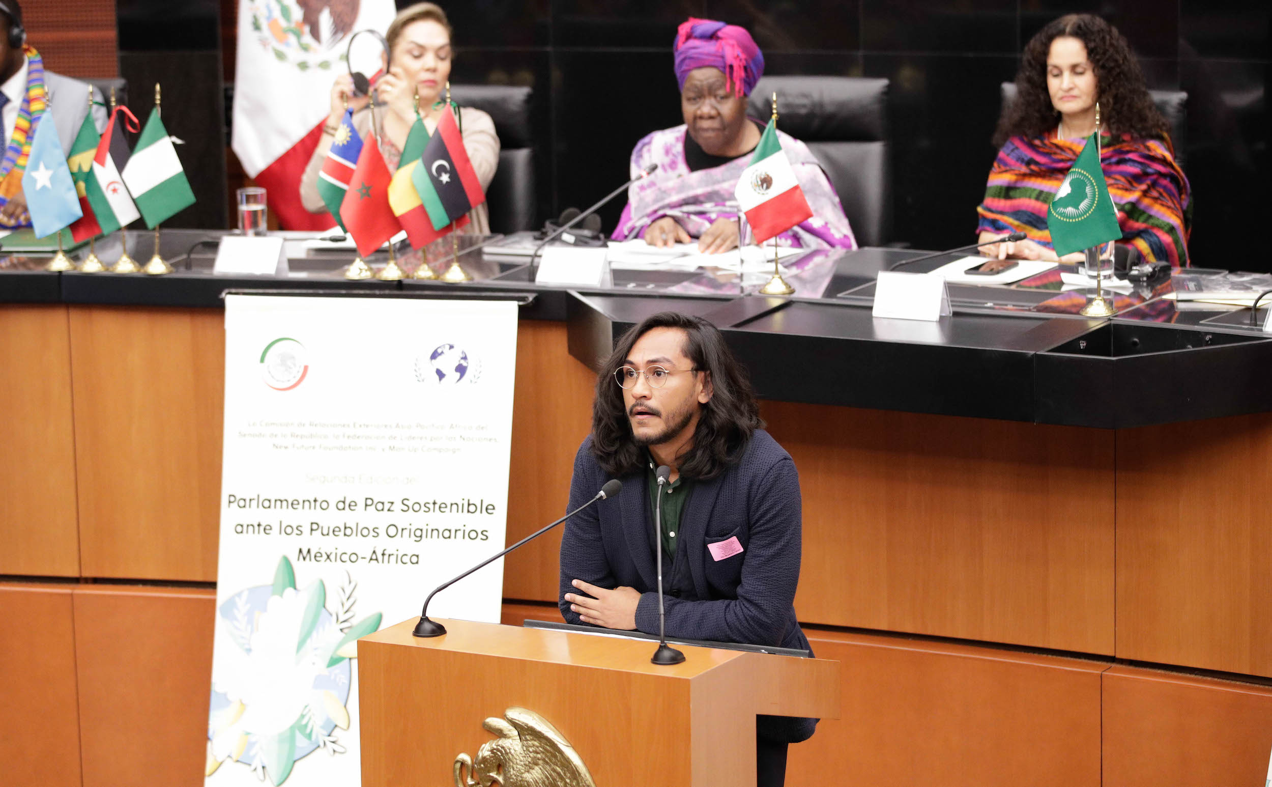 Parlamento de Paz Sostenible ante los Pueblos Originarios Meixico-Aifrica-