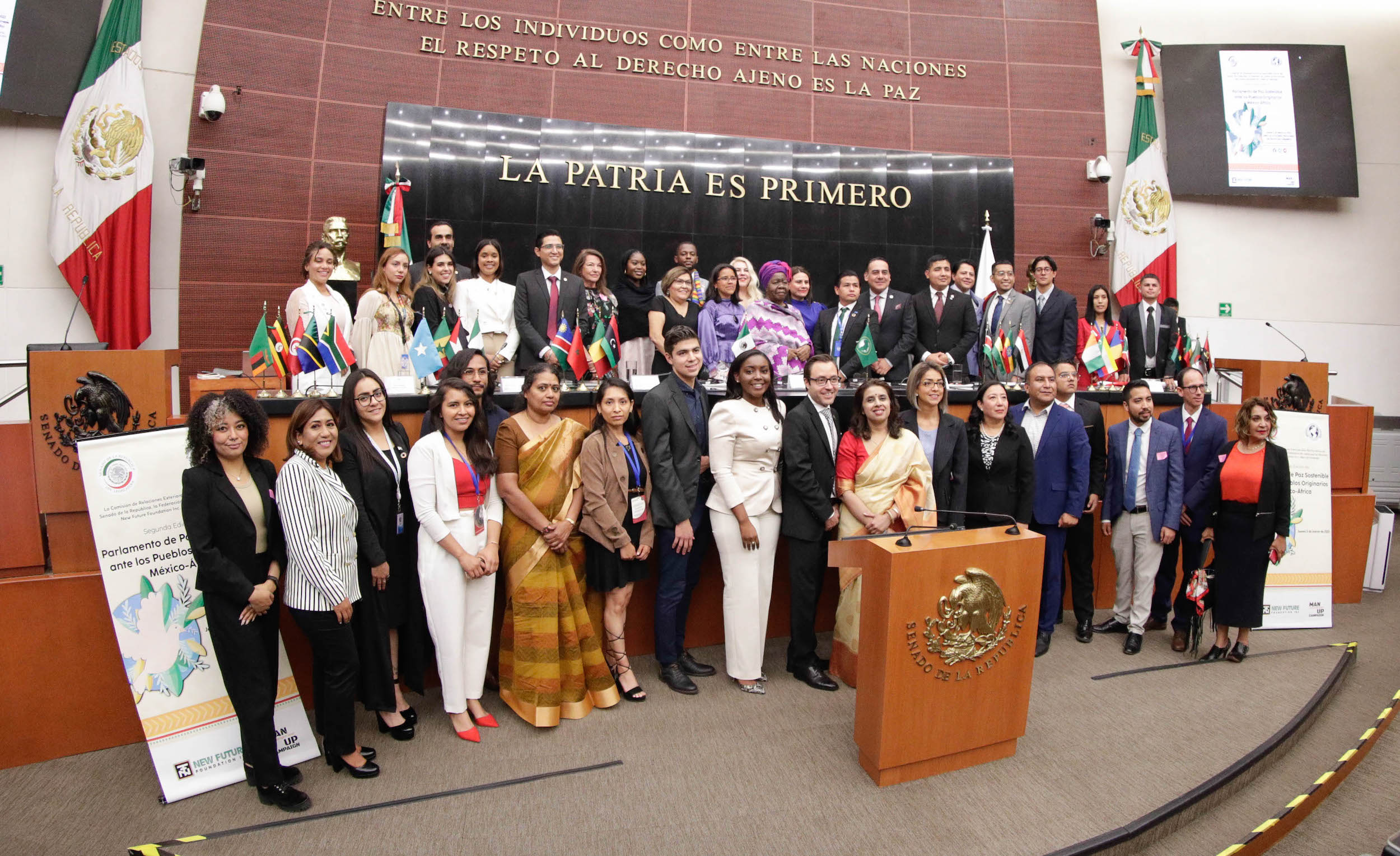 Parlamento de Paz Sostenible ante los Pueblos Originarios Meixico-Aifrica-