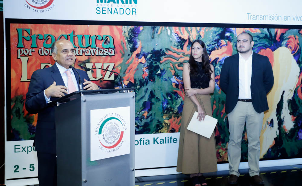 Inauguracioin de la exposicioin Fractura por donde atraviesa la luz-