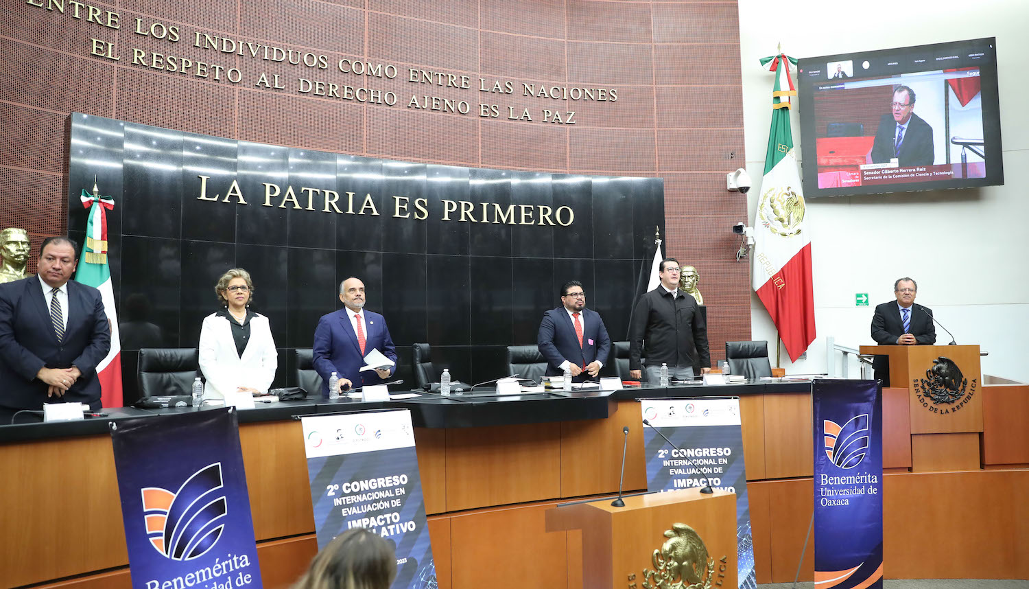Inauguracion del Segundo Congreso Internacional en Evaluacion de Impacto Legislativo-