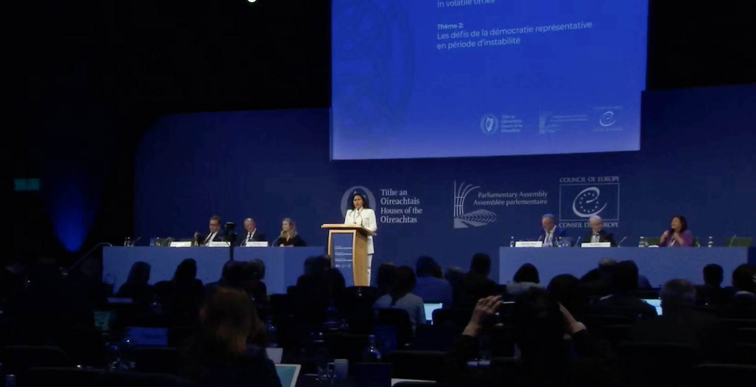 Participacioin  Ana lilia en la Conferencia de Presidentes de parlamentos-