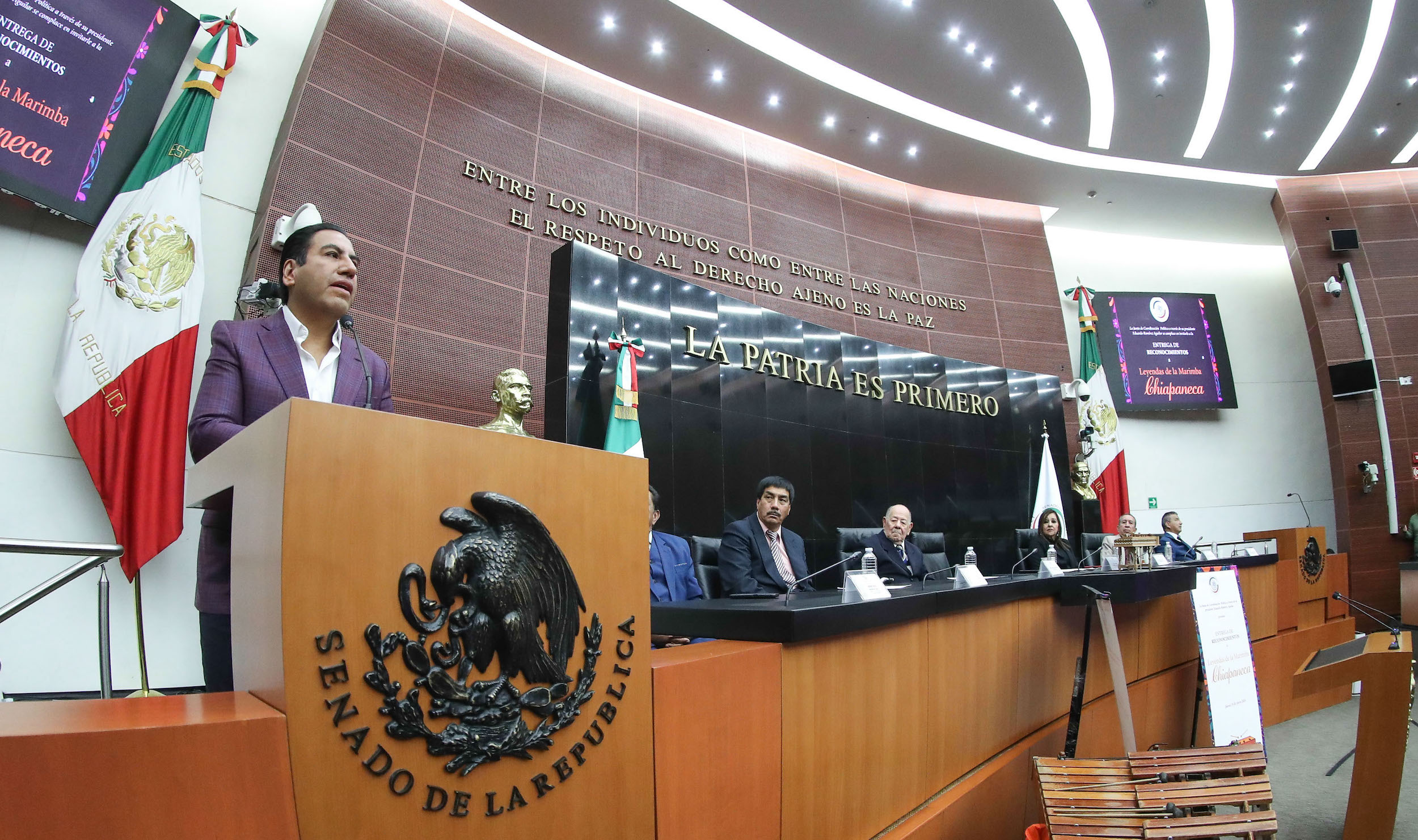 Entrega de Reconocimientos a Leyendas de Marimba Chiapaneca-