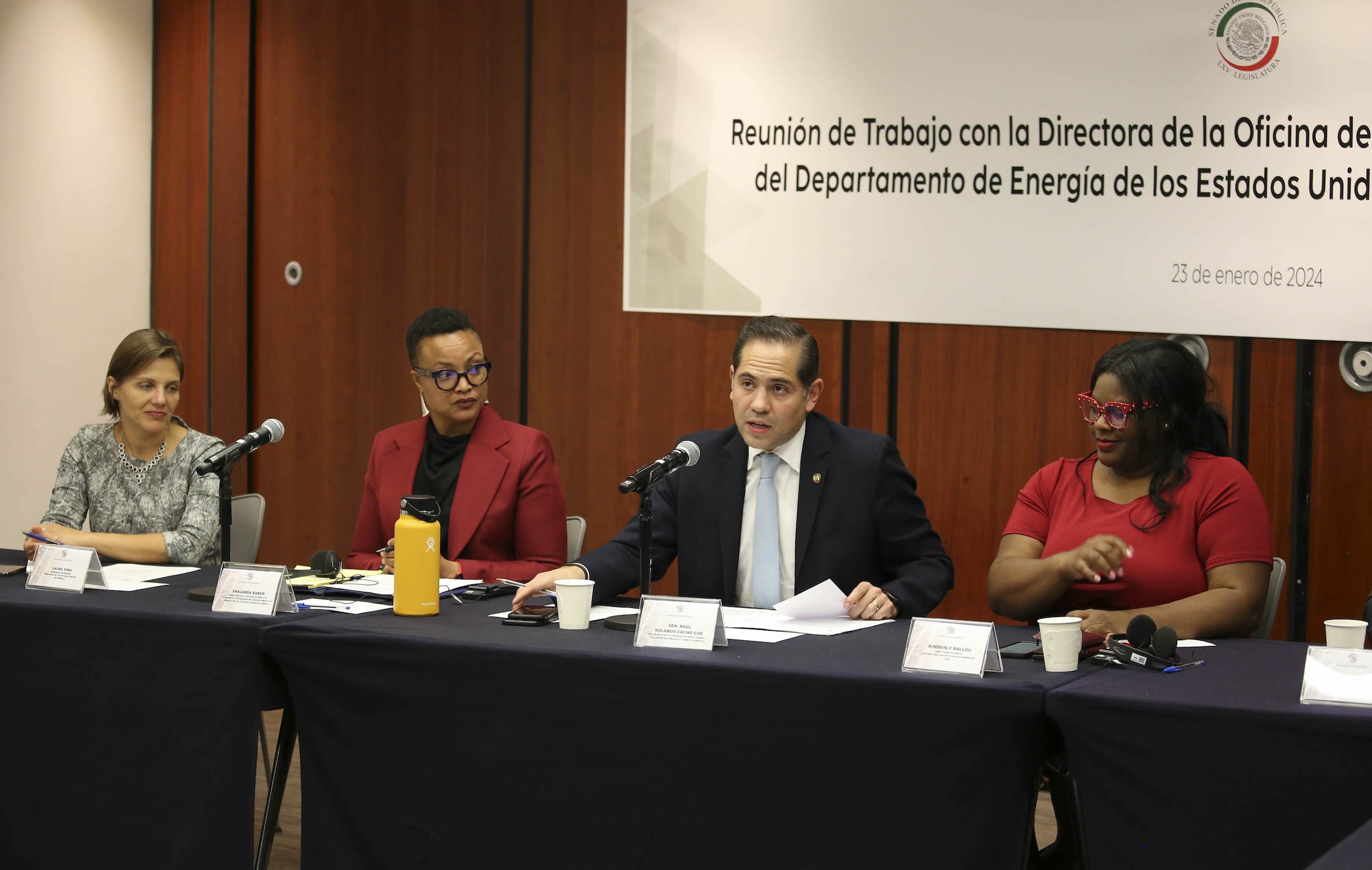 Reunion de Trabajo de la Comision de Medio Ambiente con Shalanda Baker-
