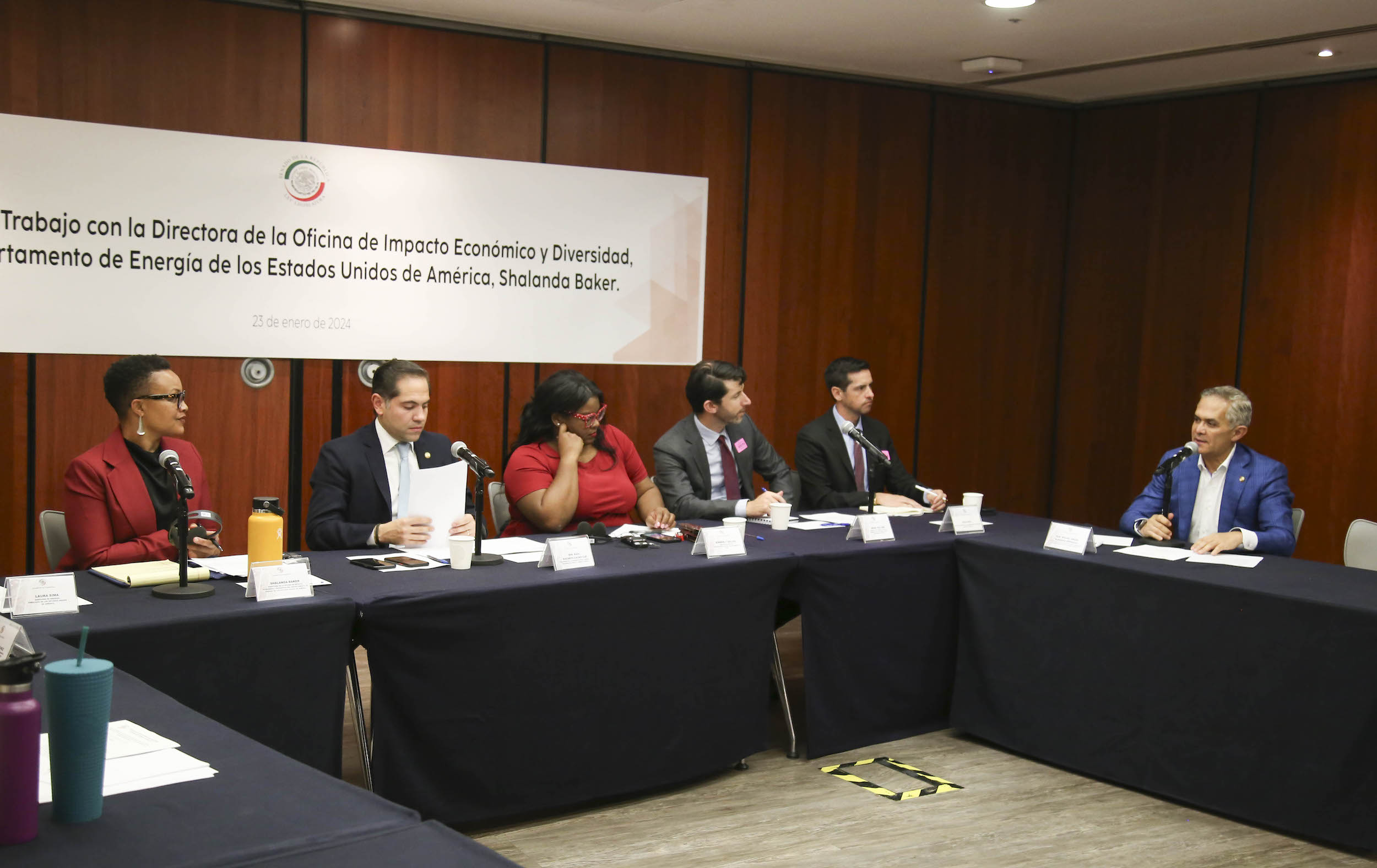 Reunion de Trabajo de la Comision de Medio Ambiente con Shalanda Baker-