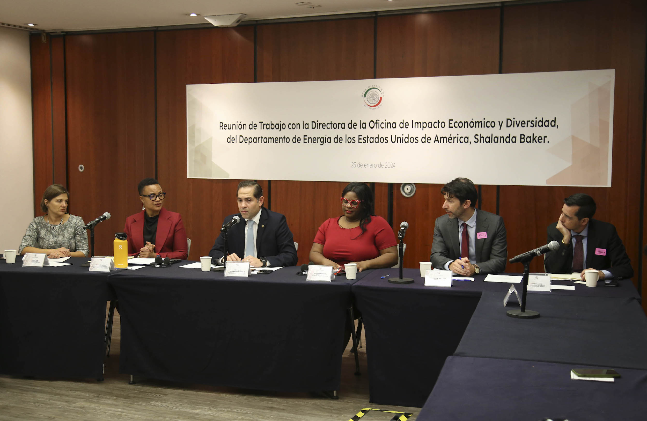 Reunion de Trabajo de la Comision de Medio Ambiente con Shalanda Baker-