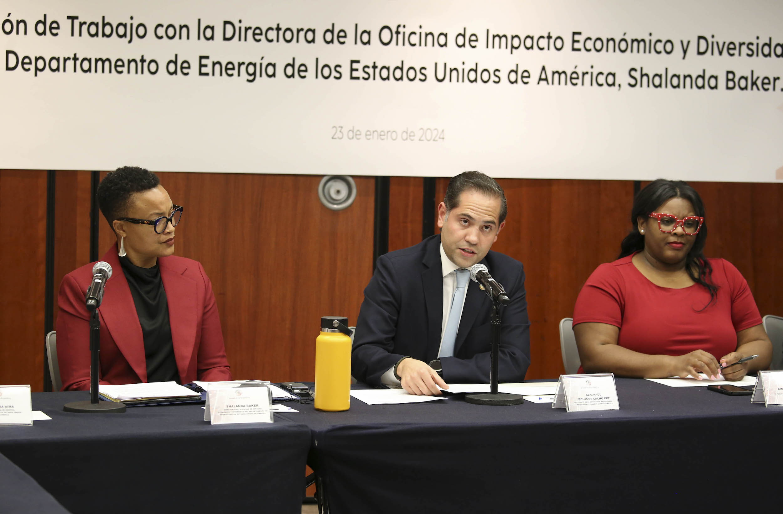 Reunion de Trabajo de la Comision de Medio Ambiente con Shalanda Baker-