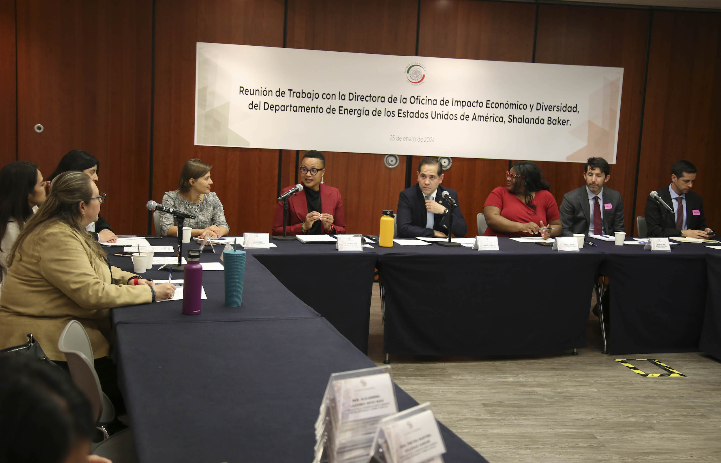 Reunion de Trabajo de la Comision de Medio Ambiente con Shalanda Baker-