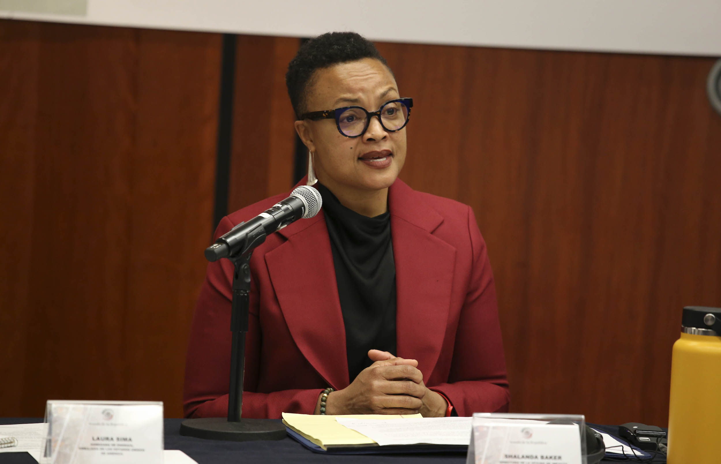 Reunion de Trabajo de la Comision de Medio Ambiente con Shalanda Baker-