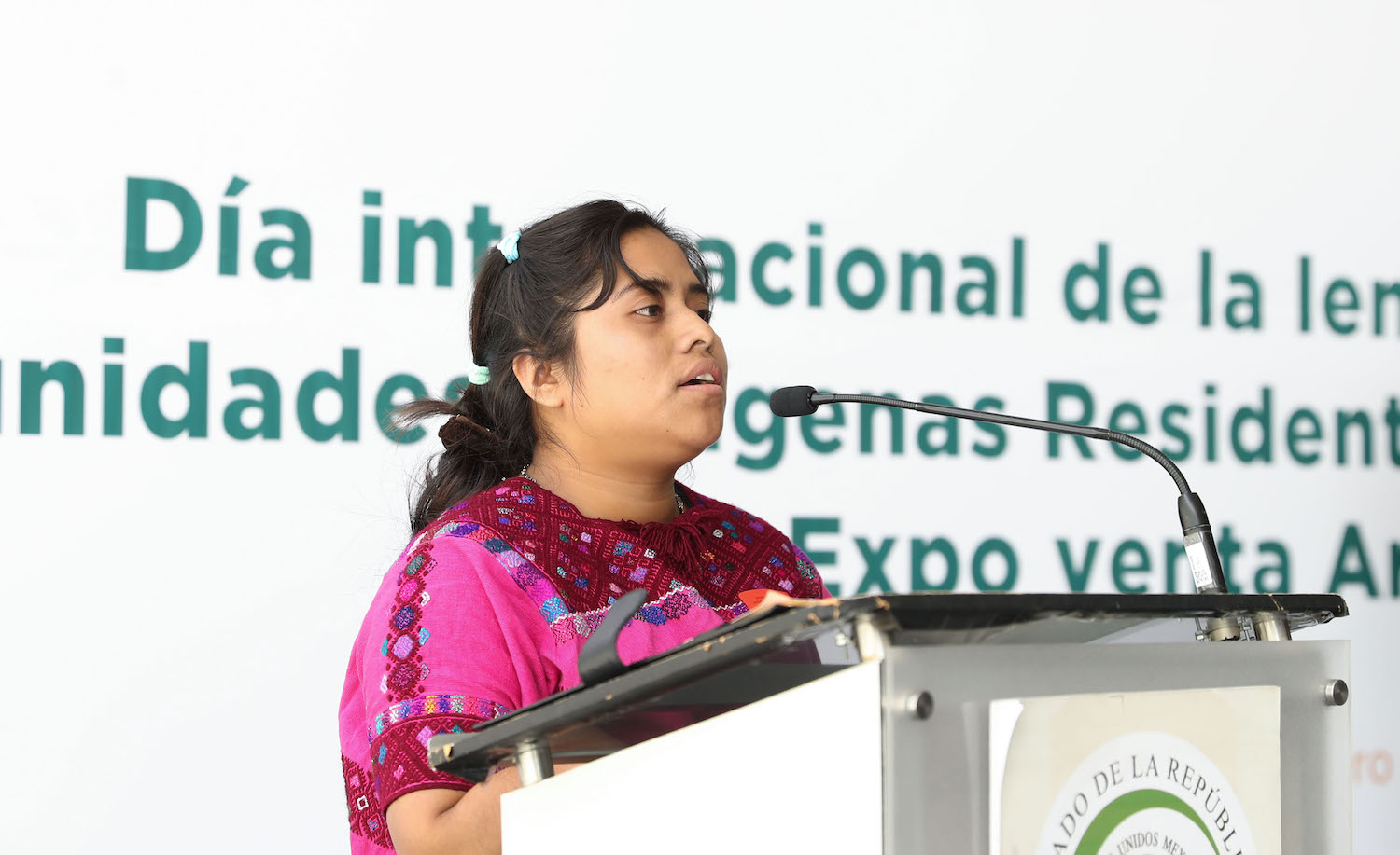Inauguracion de la expo-venta artesanal de comunidades indigenas-