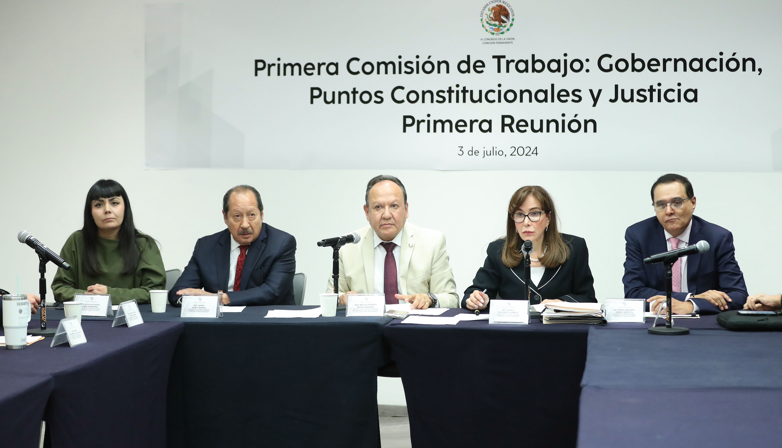 Reunión de la Primera Comisión de la Permanente -Gobernación, Puntos Constitucionales y Justicia-