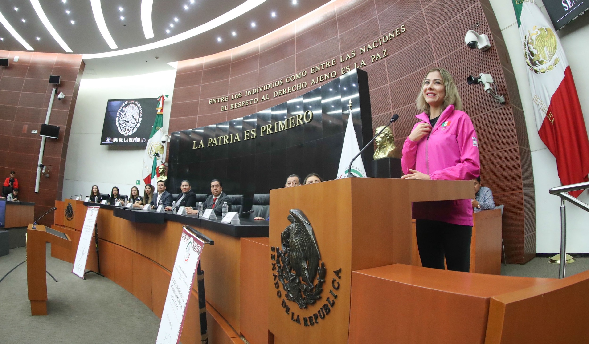 Entrega de Reconocimientos para la Seleccioin Mexicana de Gimnasia Riitmica de Conjunto-