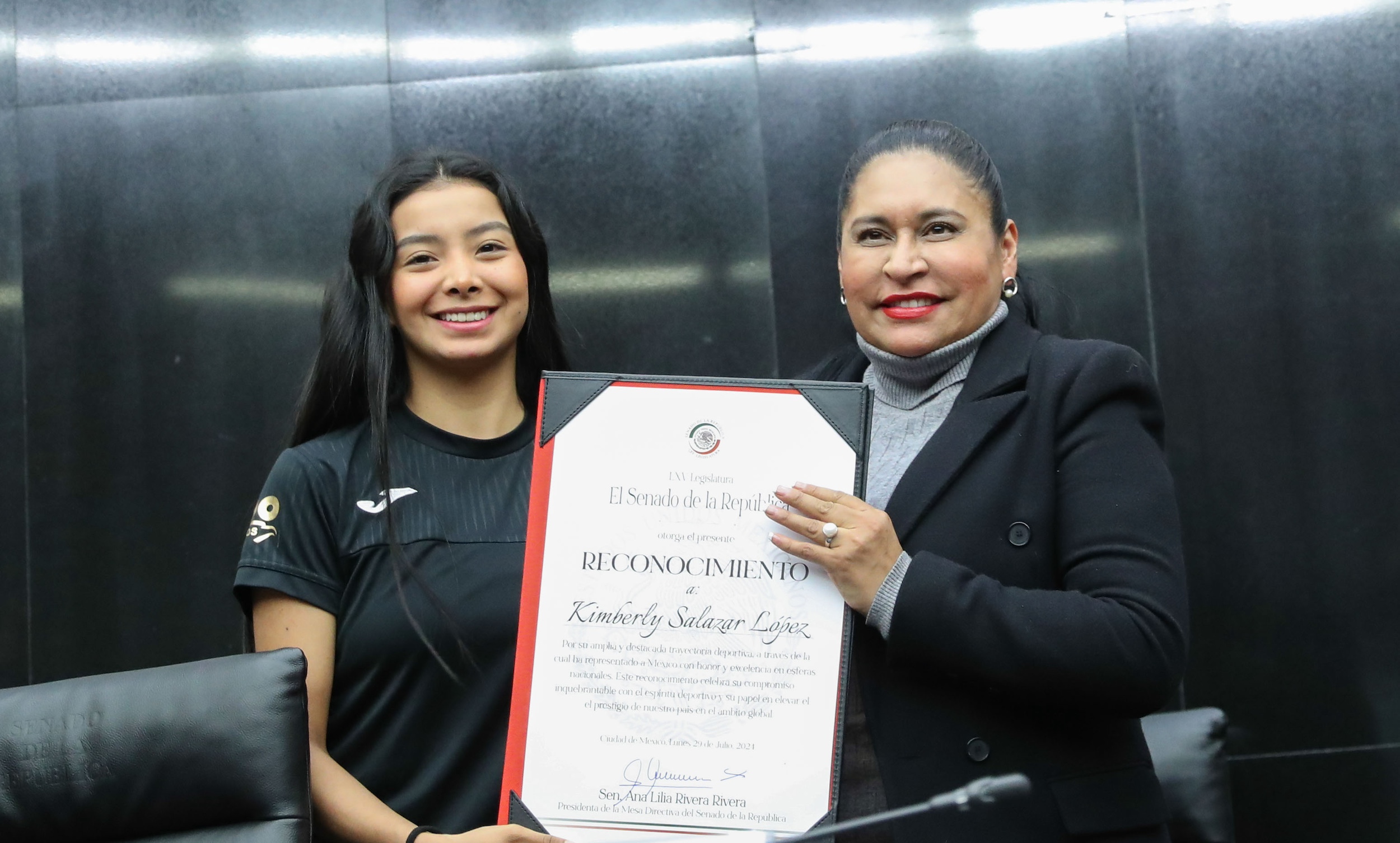 Entrega de Reconocimientos para la Seleccioin Mexicana de Gimnasia Riitmica de Conjunto-