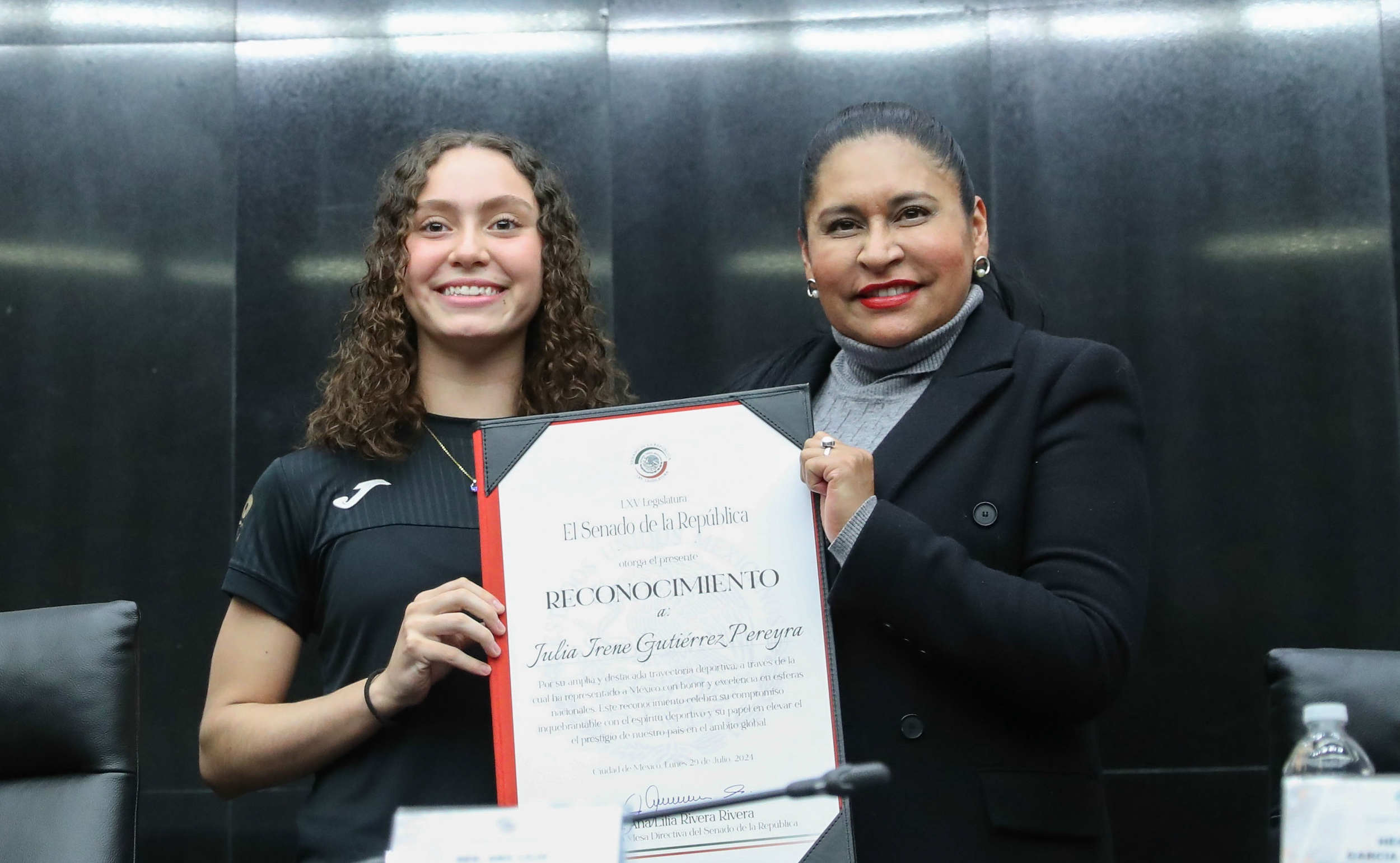 Entrega de Reconocimientos para la Seleccioin Mexicana de Gimnasia Riitmica de Conjunto-