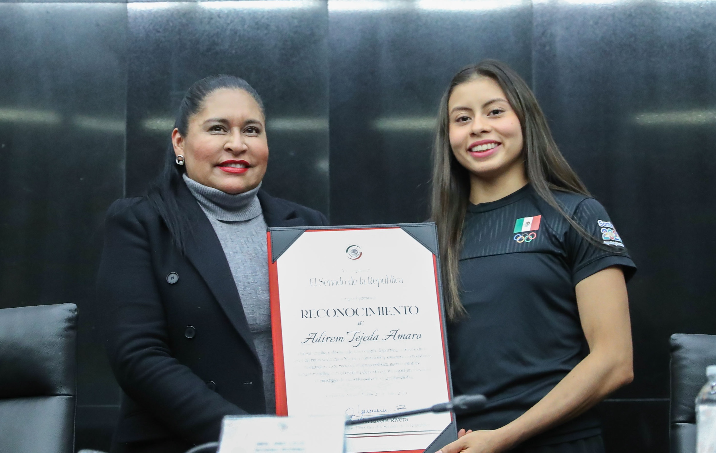 Entrega de Reconocimientos para la Seleccioin Mexicana de Gimnasia Riitmica de Conjunto-