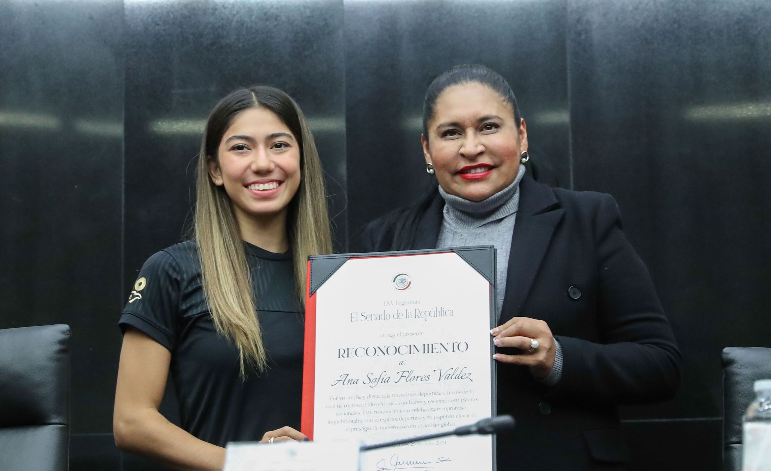 Entrega de Reconocimientos para la Seleccioin Mexicana de Gimnasia Riitmica de Conjunto-