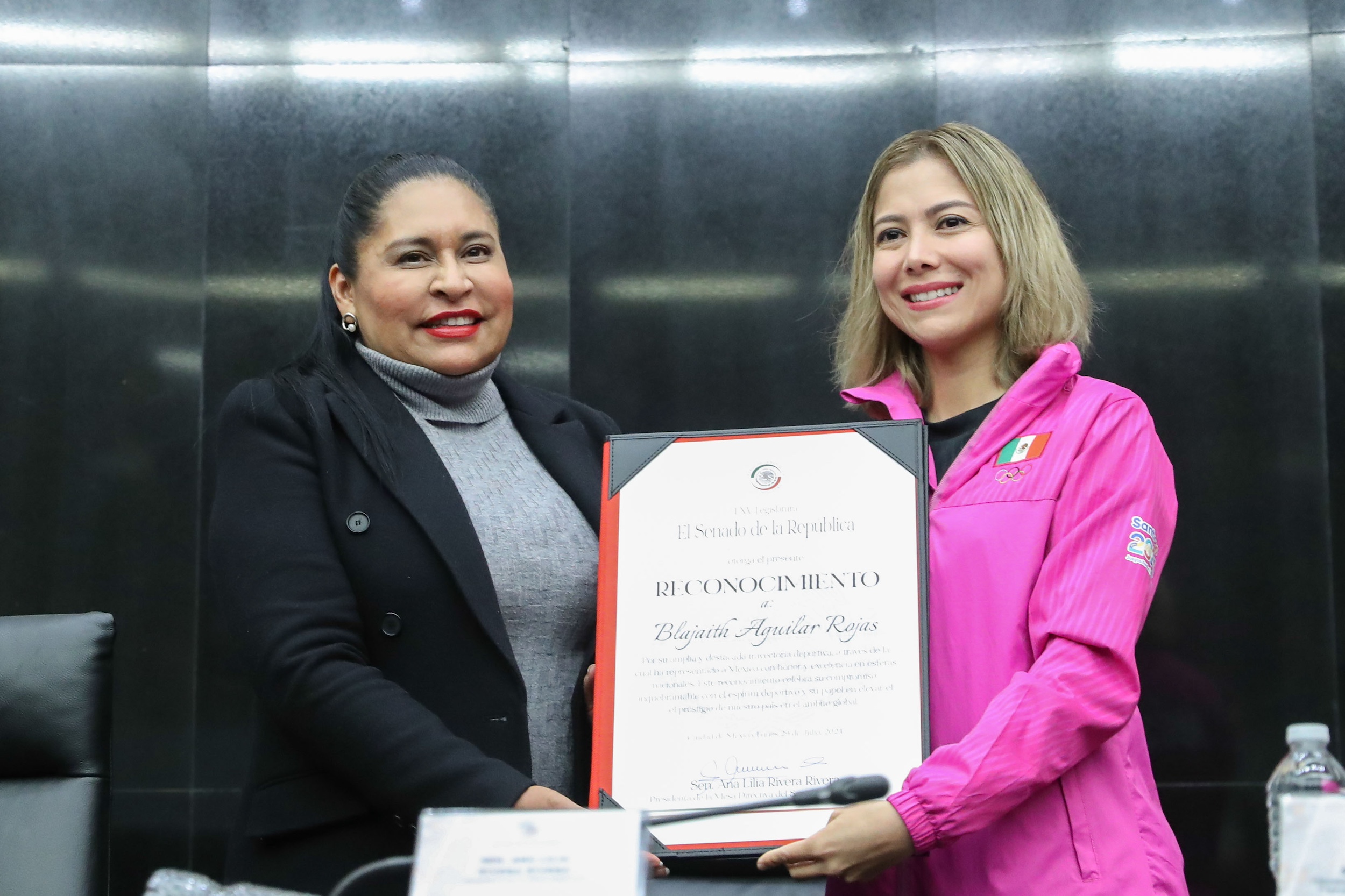 Entrega de Reconocimientos para la Seleccioin Mexicana de Gimnasia Riitmica de Conjunto-