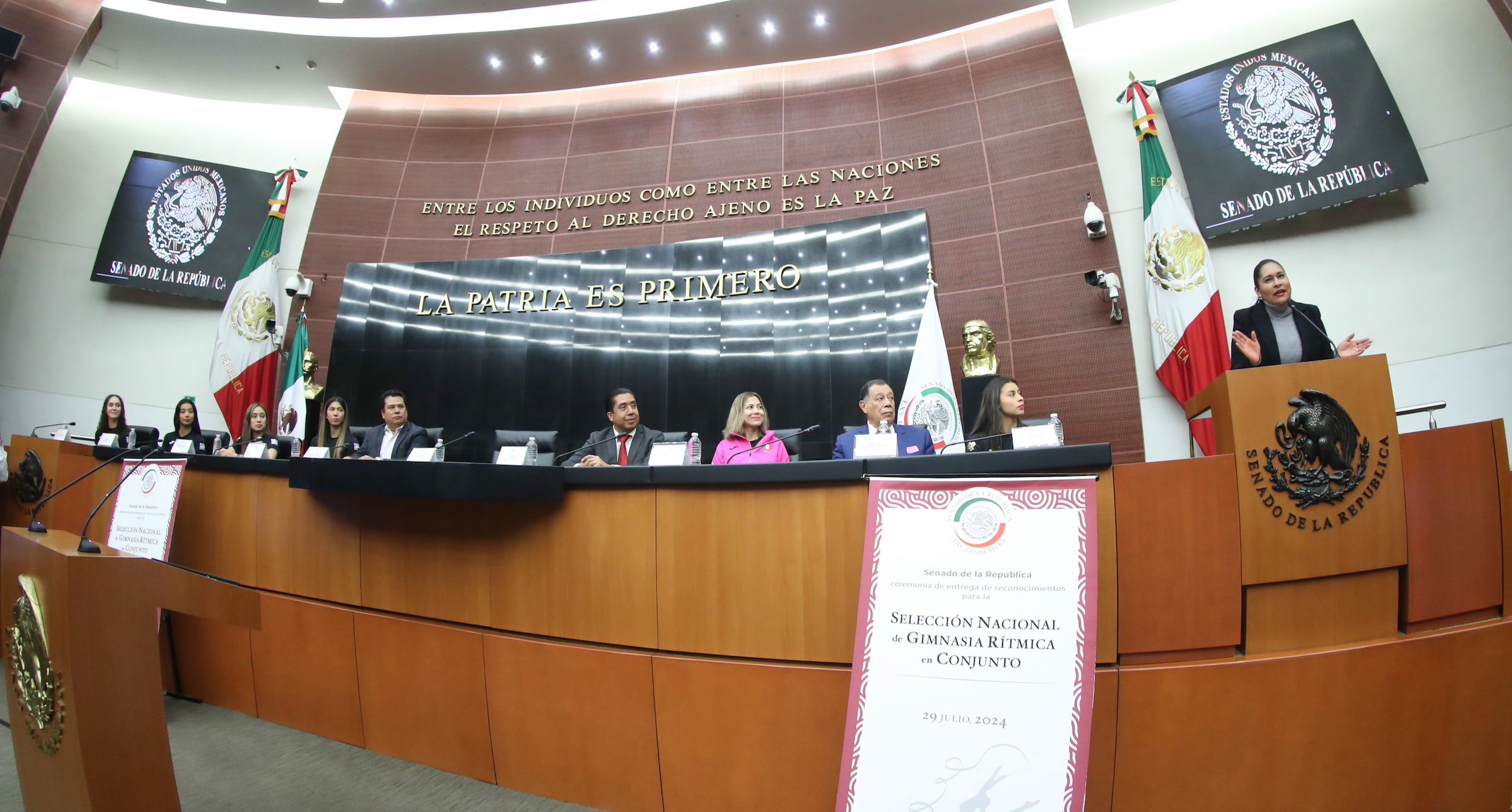 Entrega de Reconocimientos para la Seleccioin Mexicana de Gimnasia Riitmica de Conjunto-