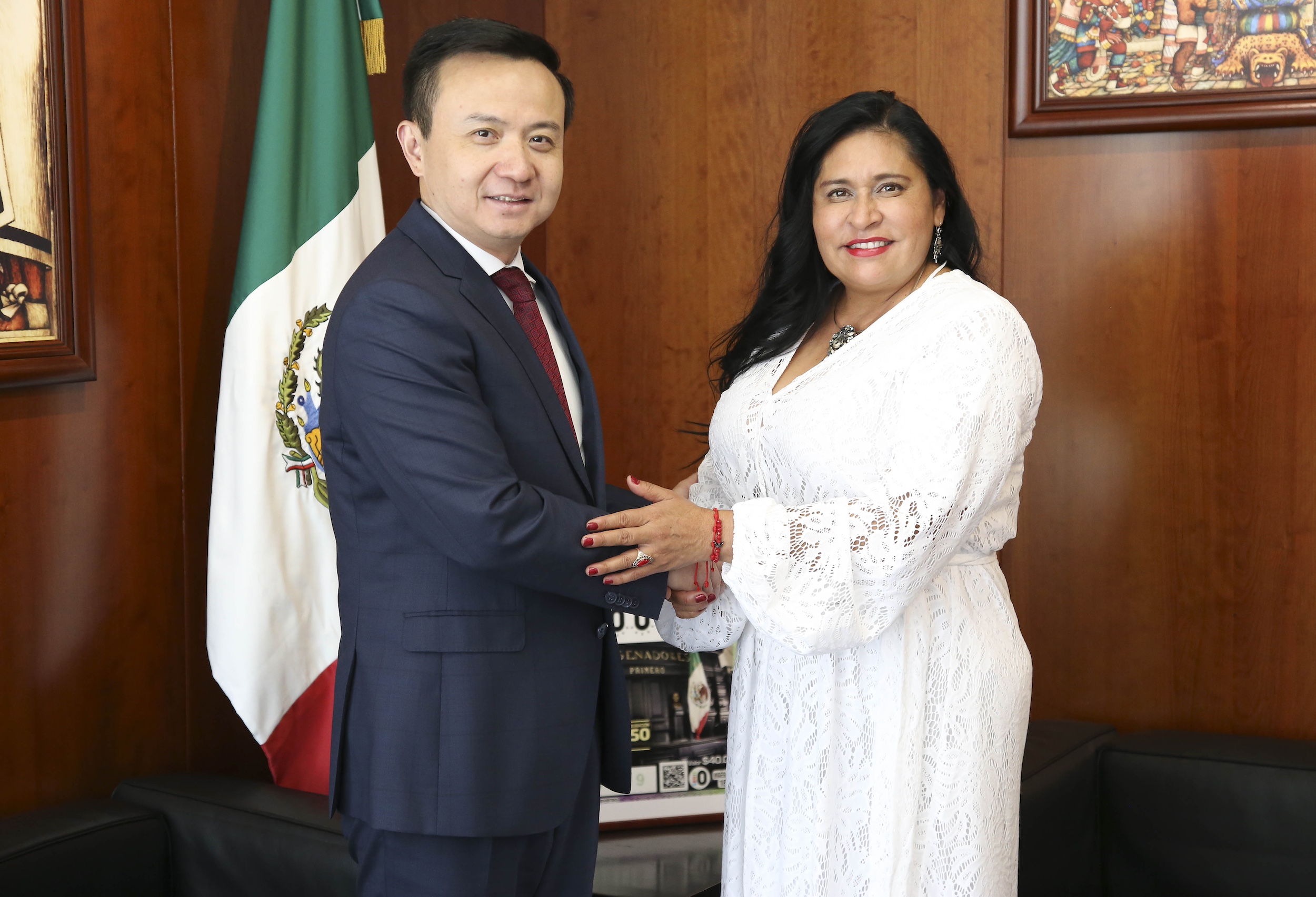 Reunion Sen Ana Lilia Rivera con Embajador de China-