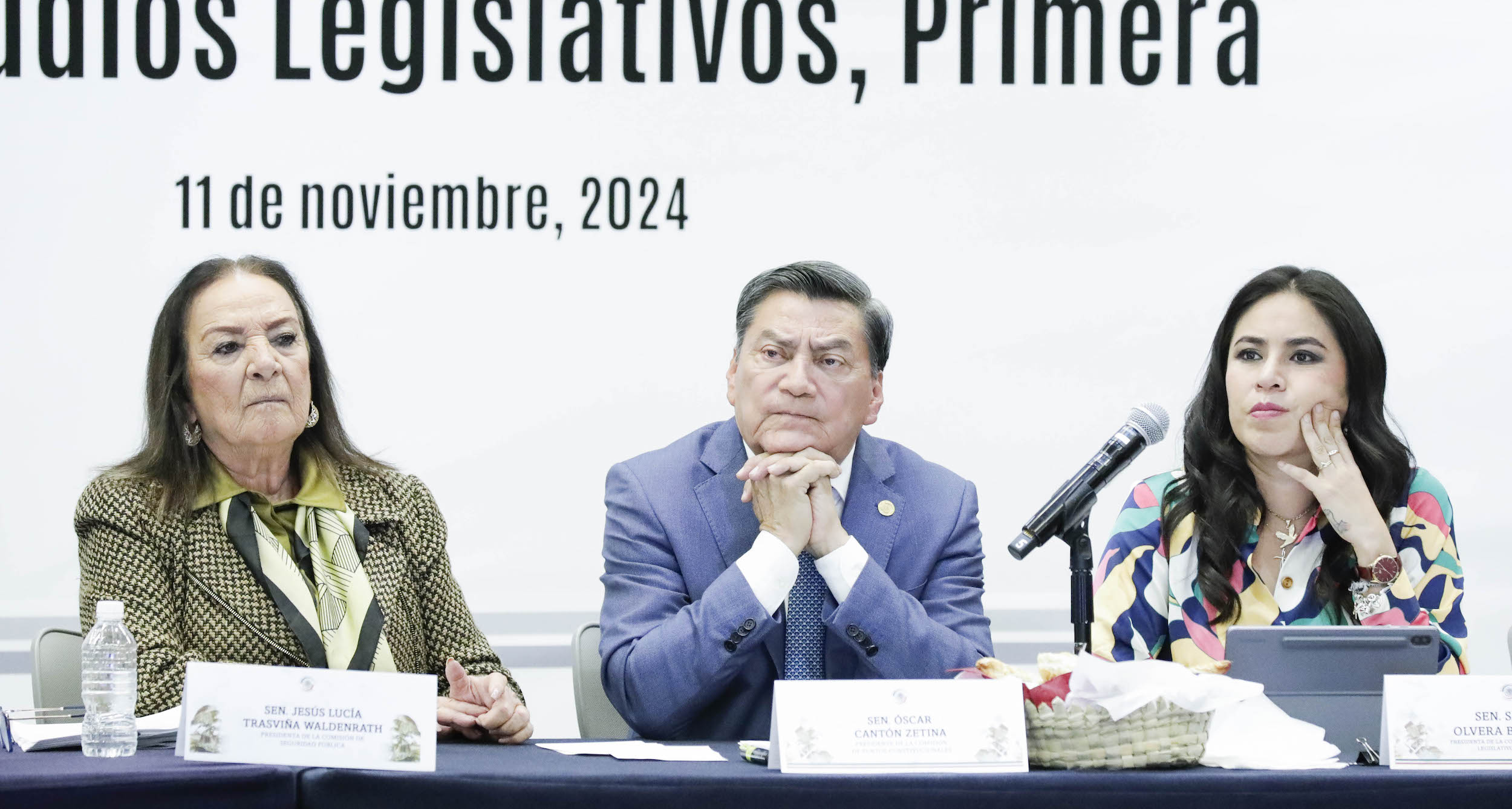 Reunioen de las comisiones unidas de Puntos Constitucionales Seguridad Pueblica y Estudios Legislativos Primera-