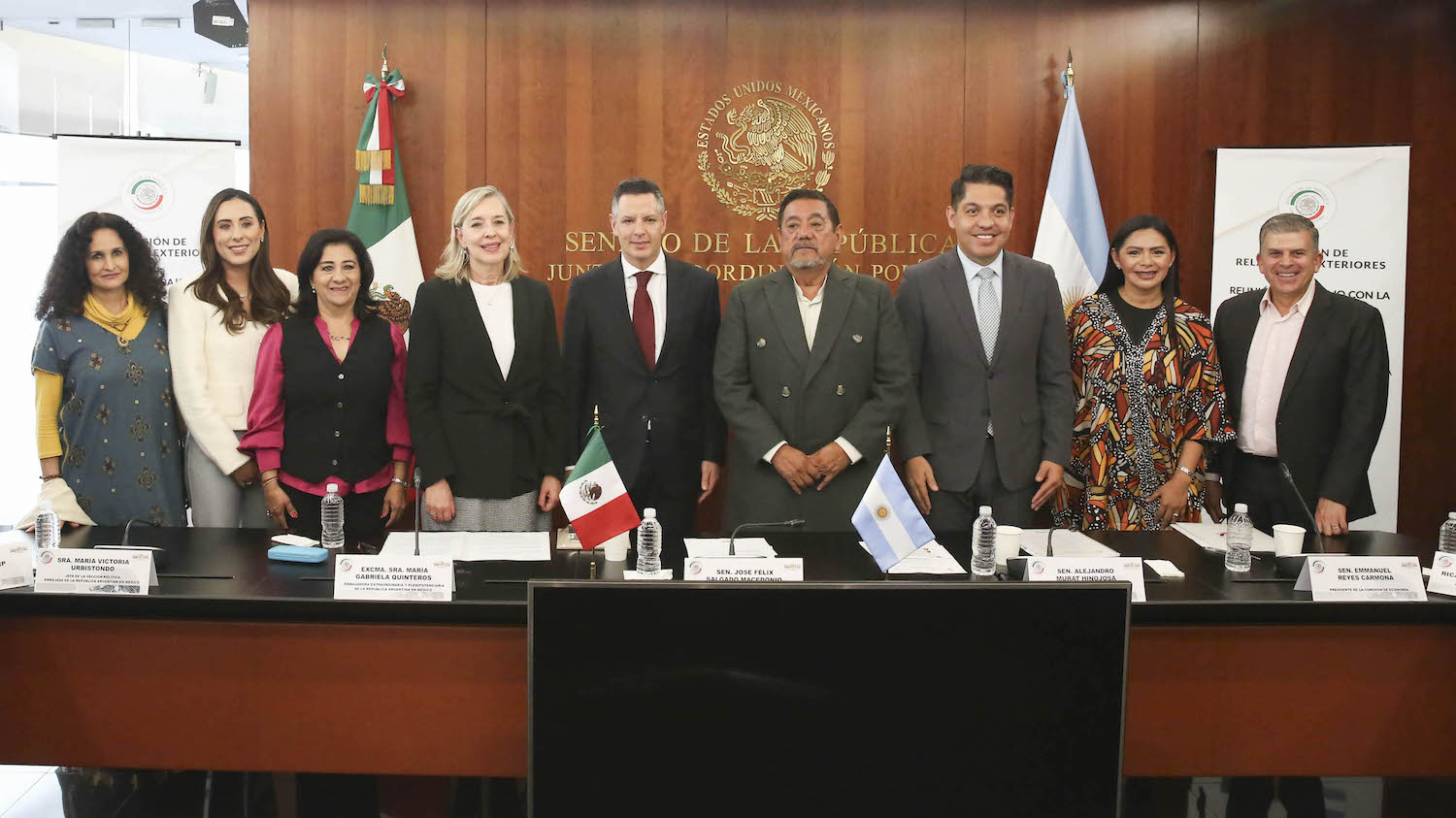 Reunión de trabajo con la embajadora de Argentina en México, María Gabriela Quintero