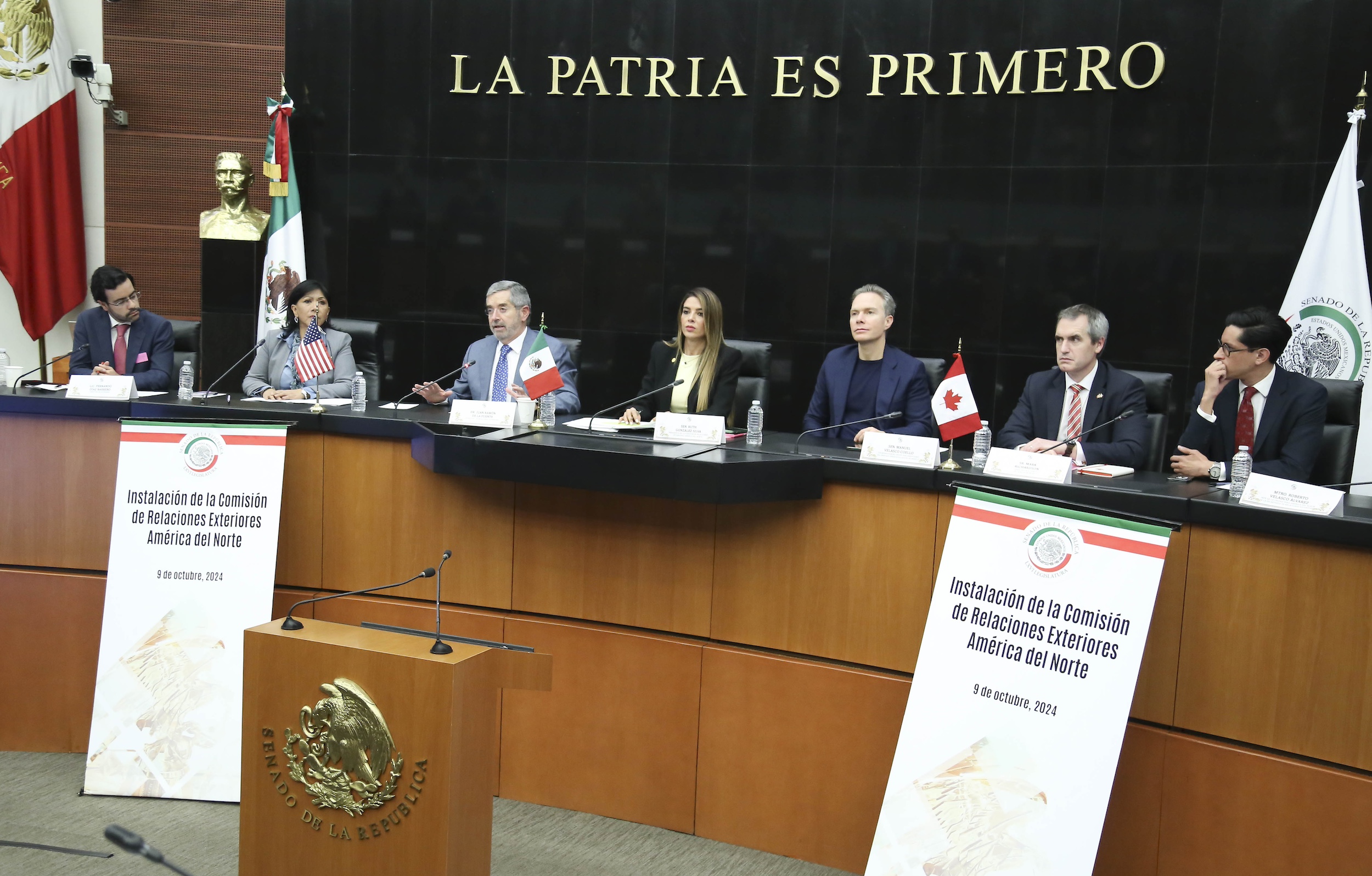 Instalacion Comision Relaciones Exteriores America del Norte-