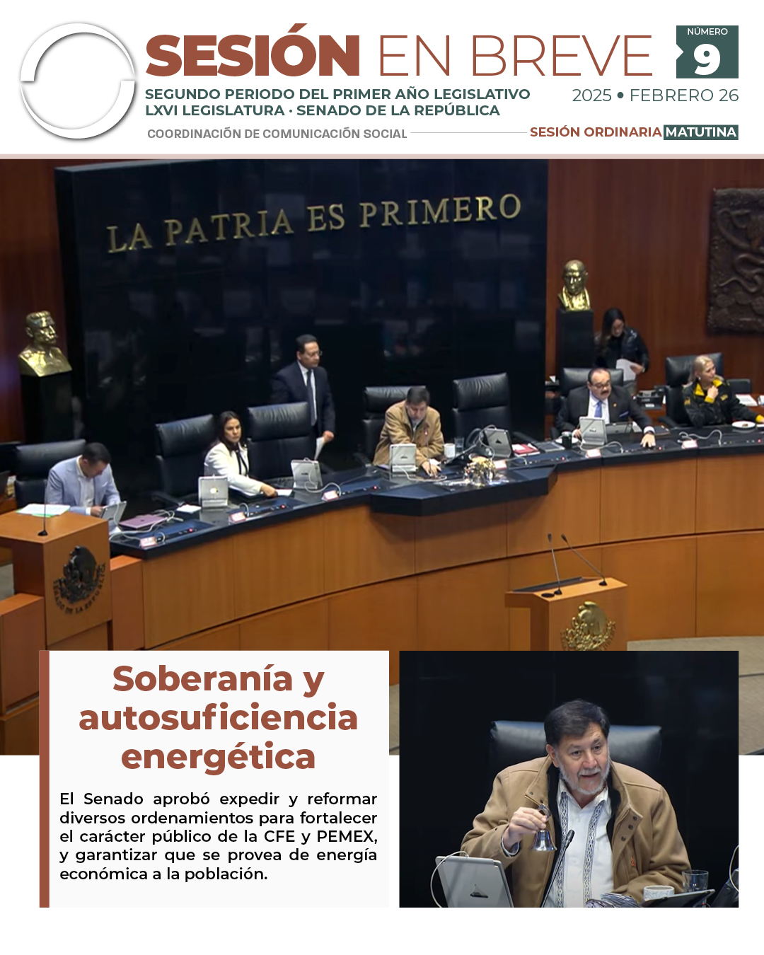 Sesión en breve de la sesión del 26 de febrero de 2025