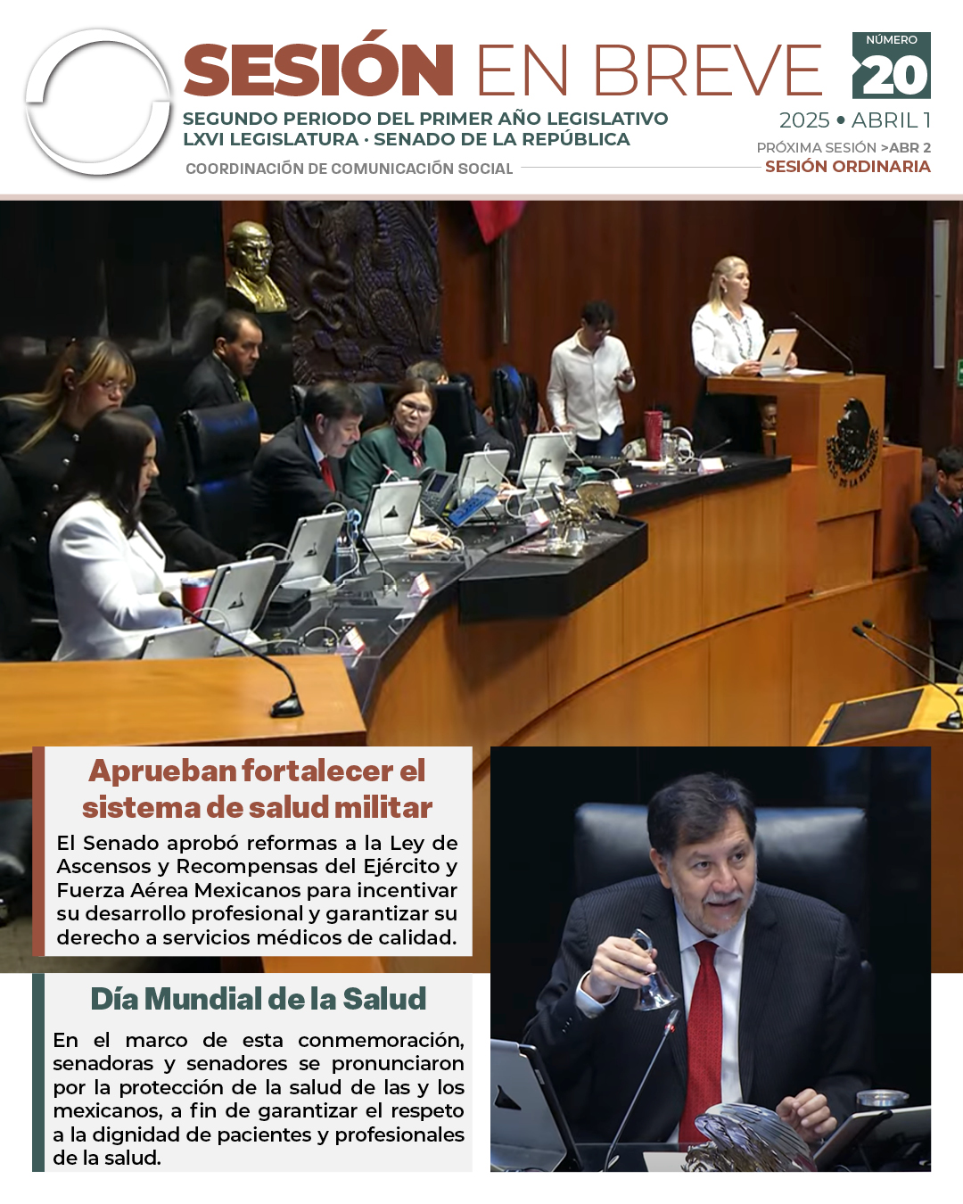 Sesión en breve de la sesión del 1 de abril de 2025