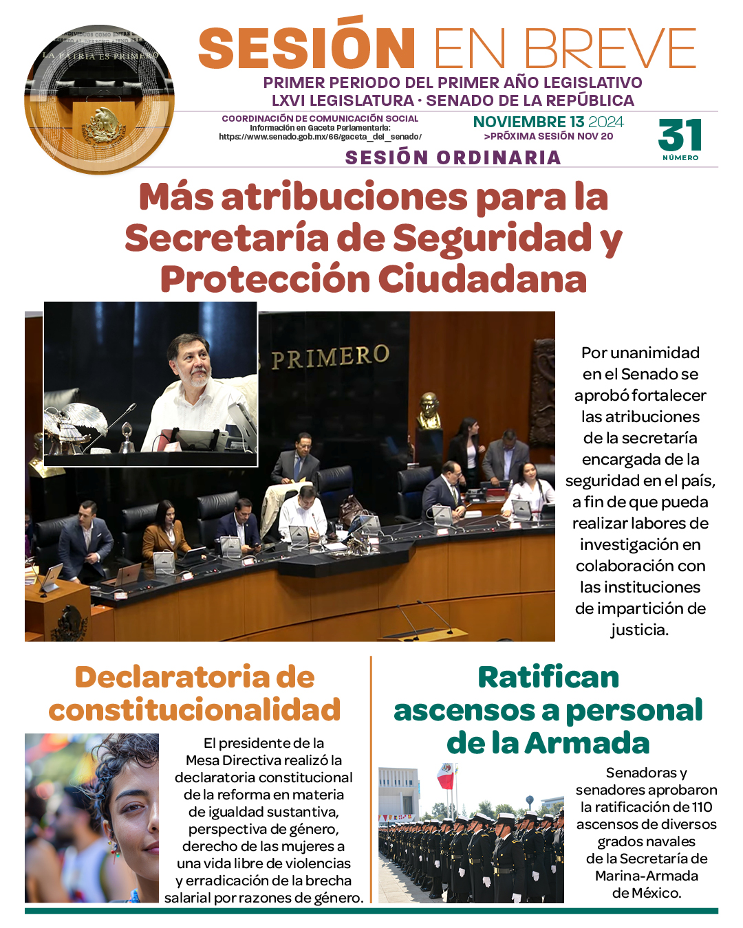 Sesión en breve de la sesión del 13 de noviembre de 2024