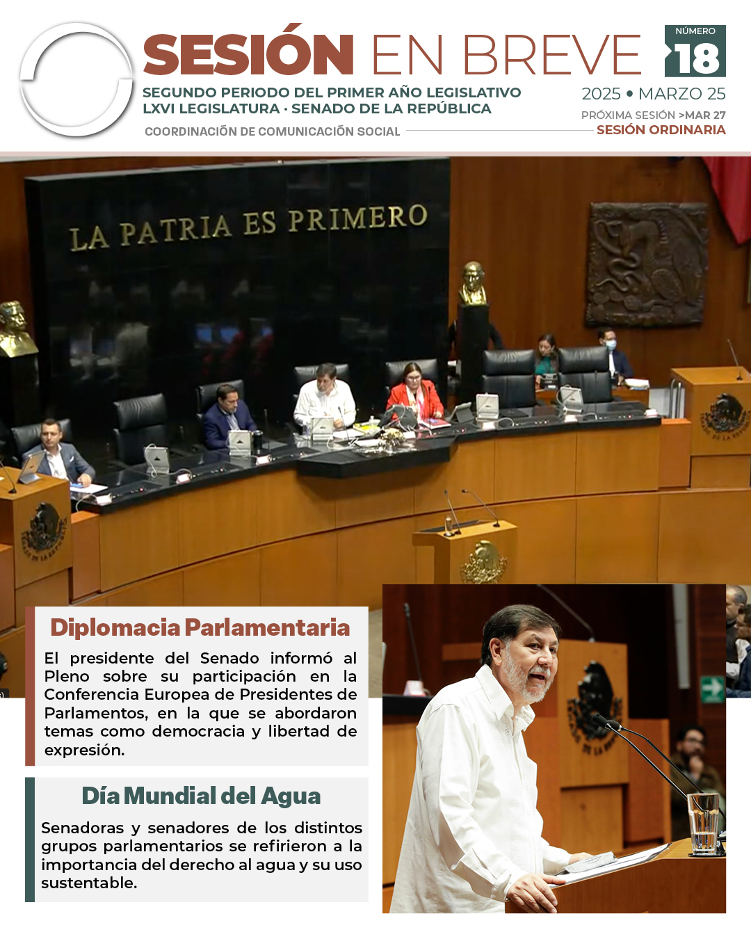 Sesión en breve de la sesión del 25 de marzo de 2025