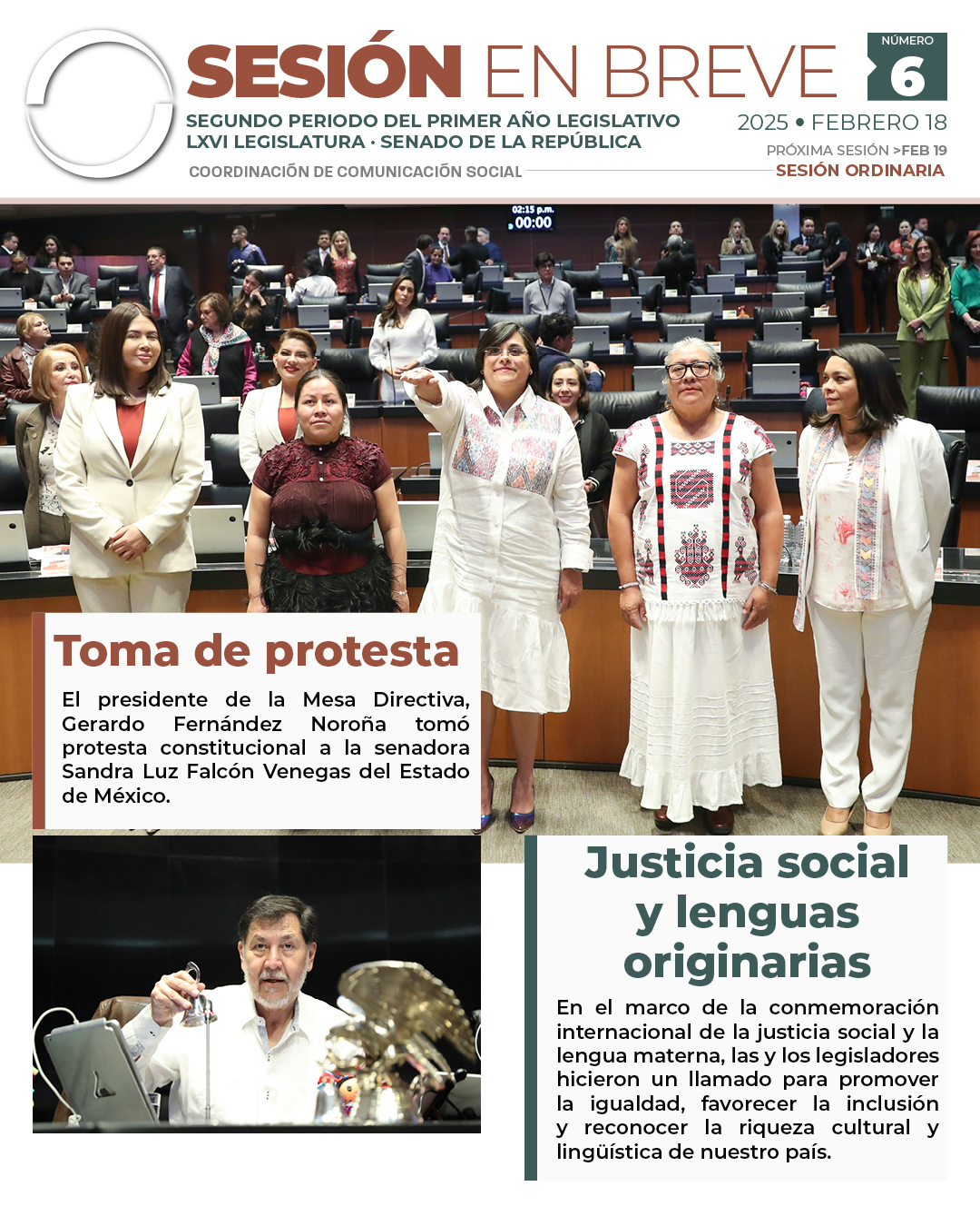 Sesión en breve de la sesión del 18 de febrero de 2025