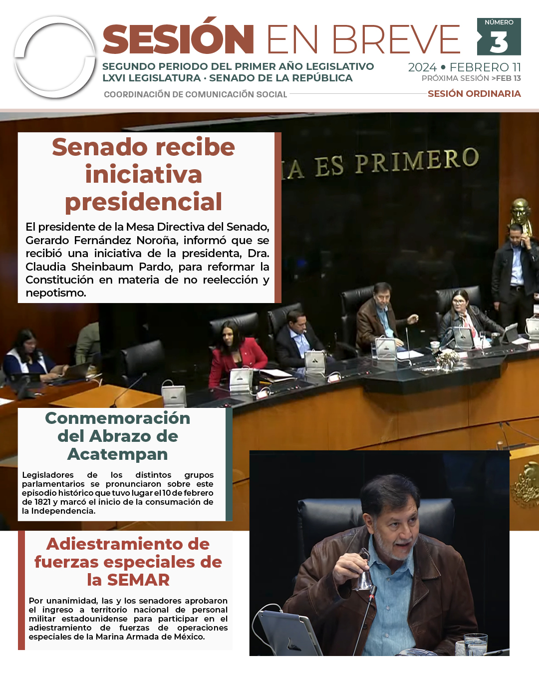 Sesión en breve de la sesión del 11 de febrero de 2025