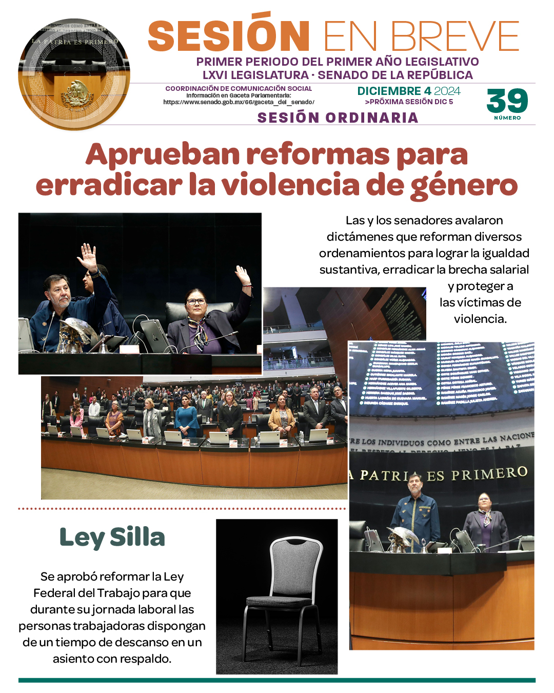 Sesión en breve de la sesión del 4 de diciembre de 2024