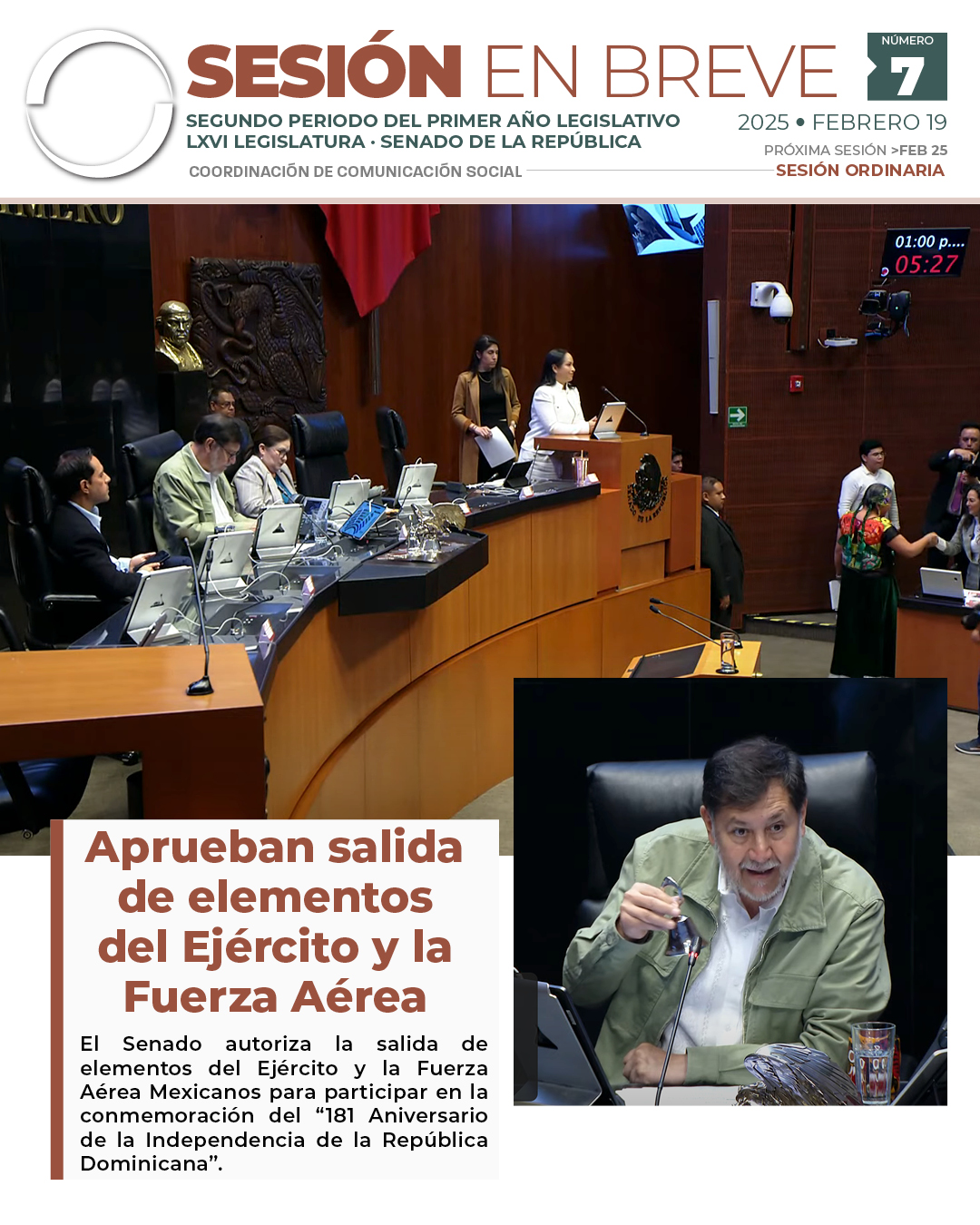 Sesión en breve de la sesión del 19 de febrero de 2025